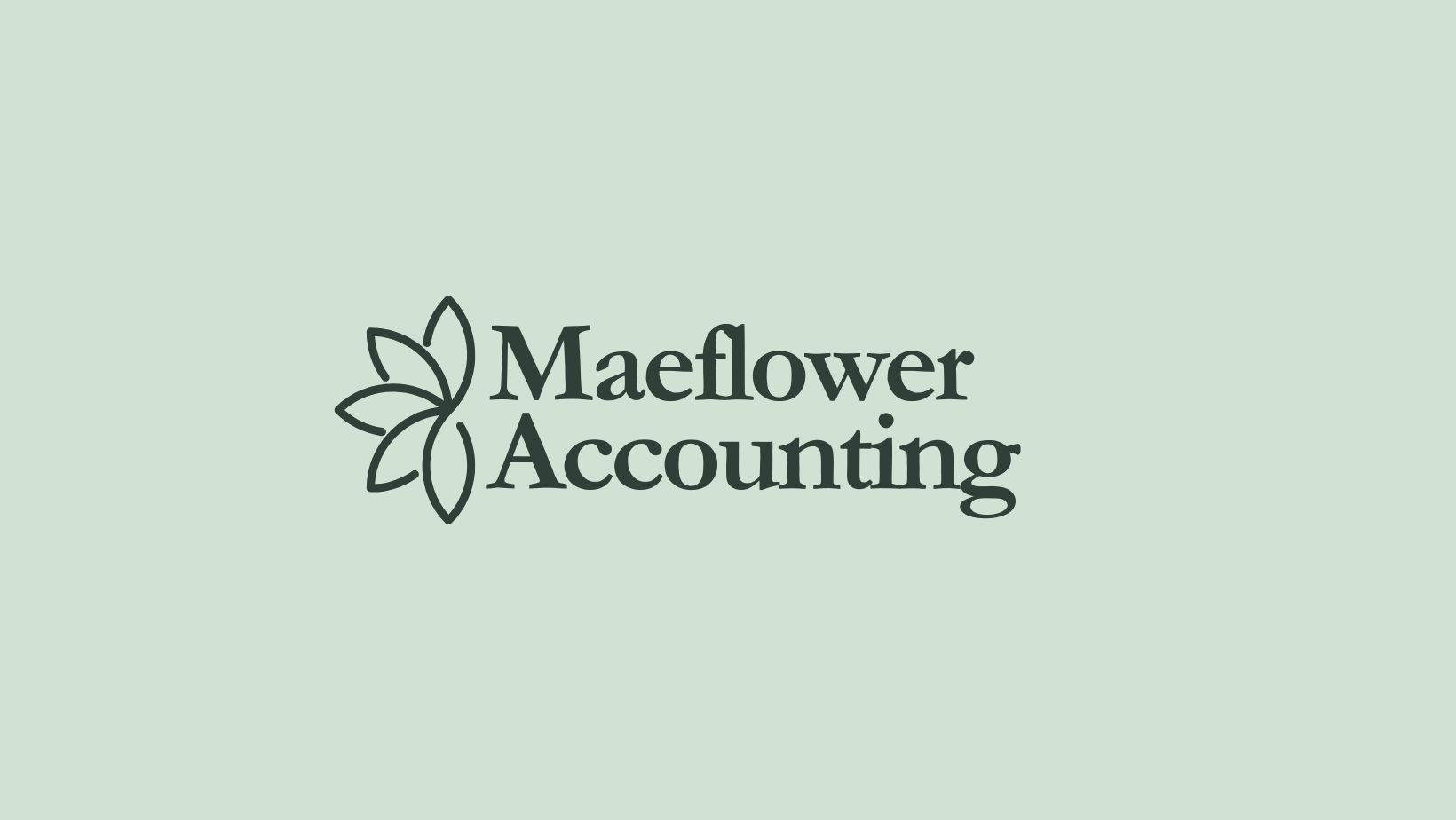 Logo of Maeflower Accounting featuring a stylized flower and the company name.