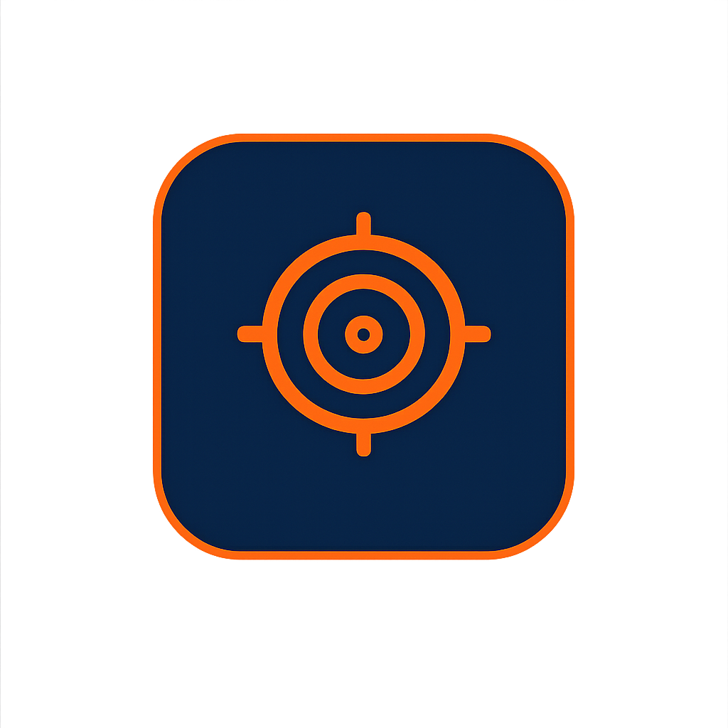 Target icon representing goals, focus and successful outcomes