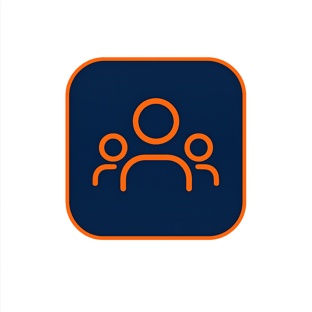 Team icon representing collaboration and project delivery