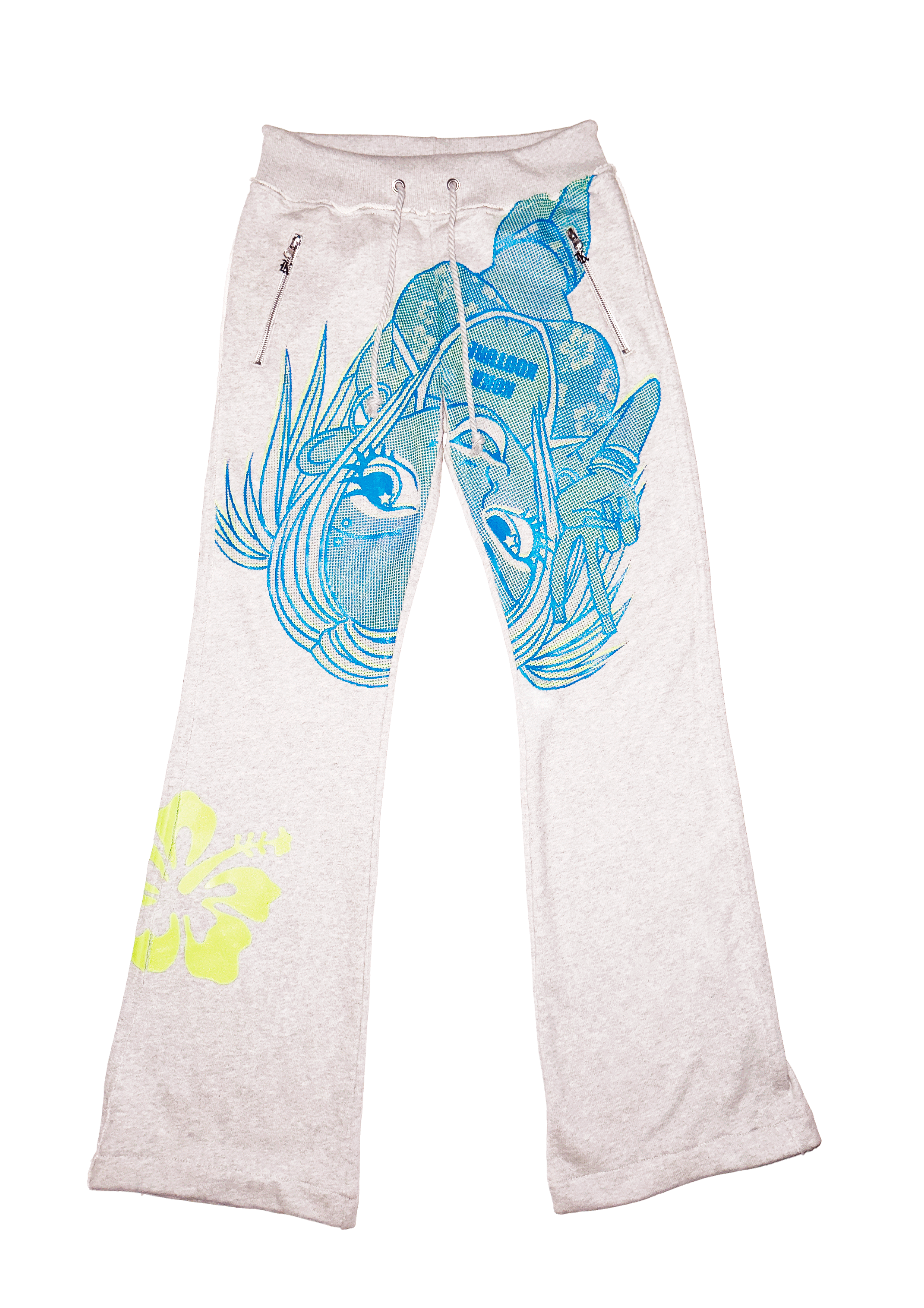 DIGITAL PARADISE TRACK PANTS LOW RISE BAGGY FIT