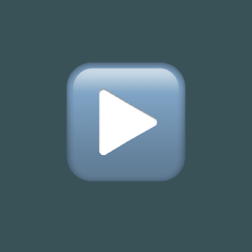 Icône de bouton de lecture vidéo sur fond gris