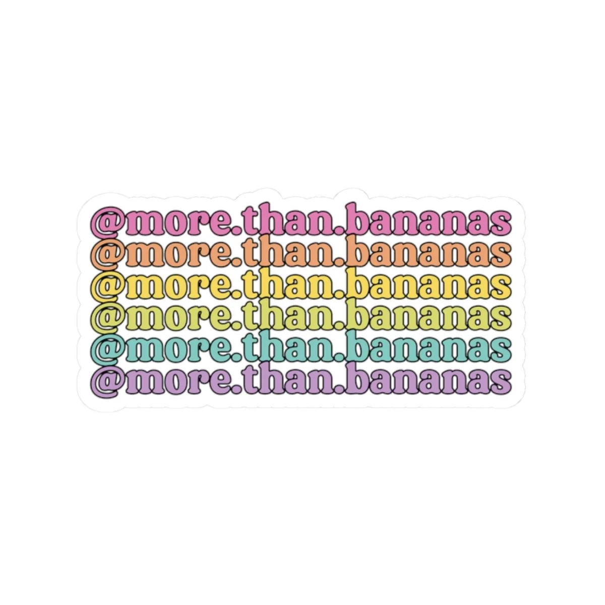 More than Bananas PRIDE Kiss-Cut Sticker