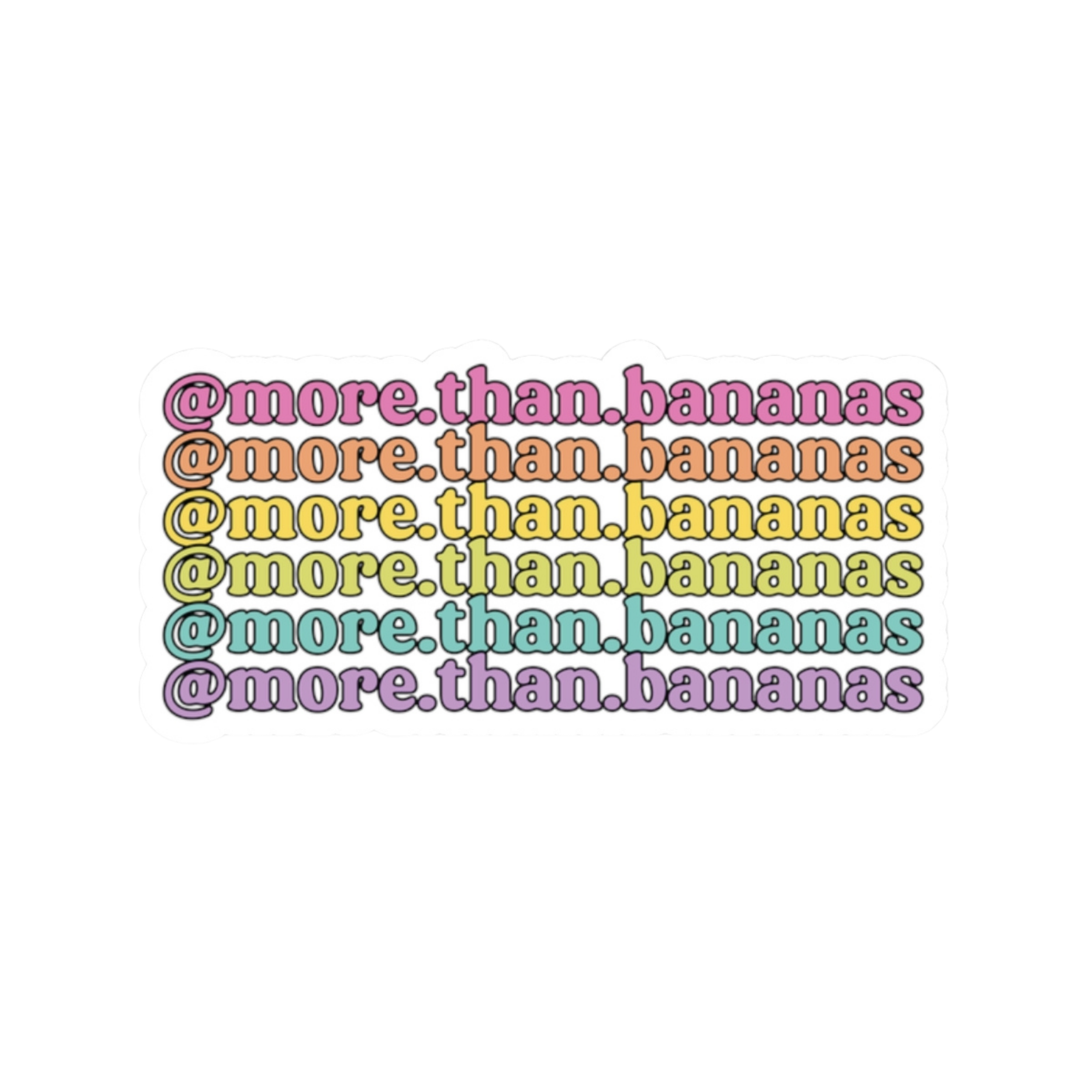 More than Bananas PRIDE Kiss-Cut Stickers