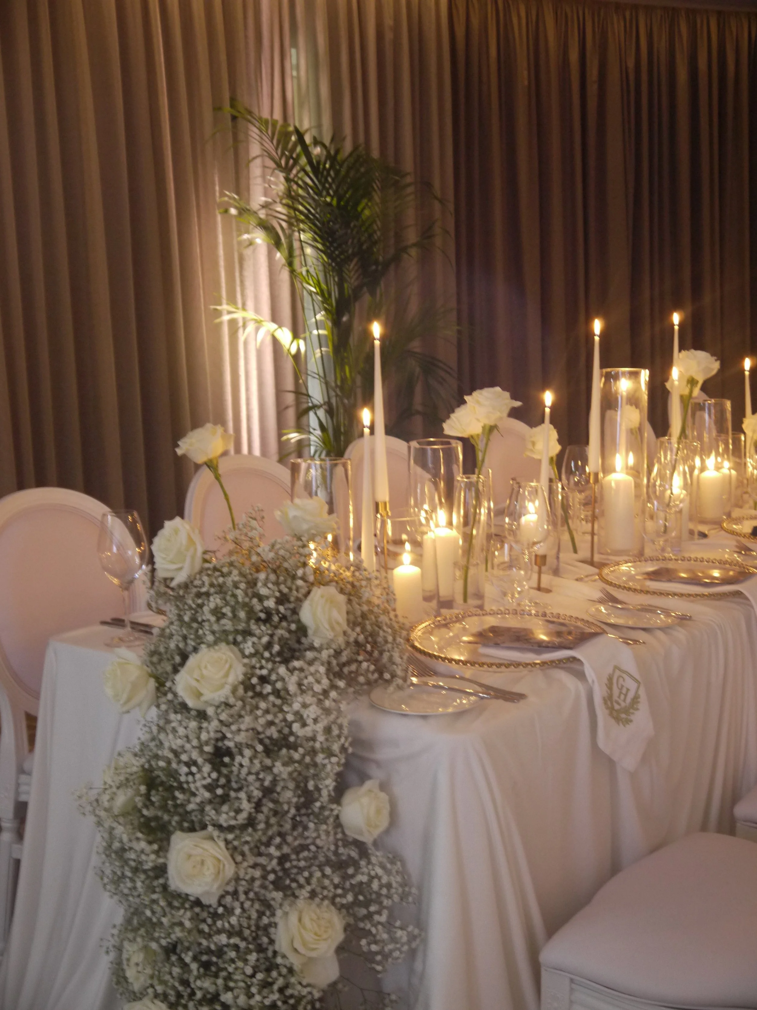 Luxury Wedding Styling at Grantley Hall: An All-White Anniversary Celebration