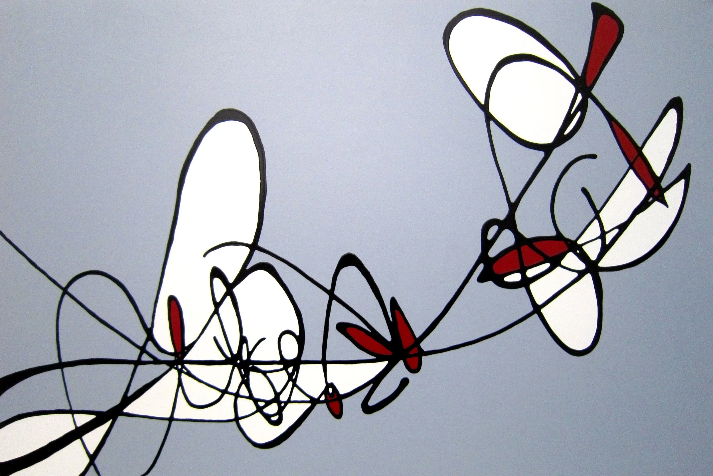 Upward 60 x 72 Enamel on Canvas