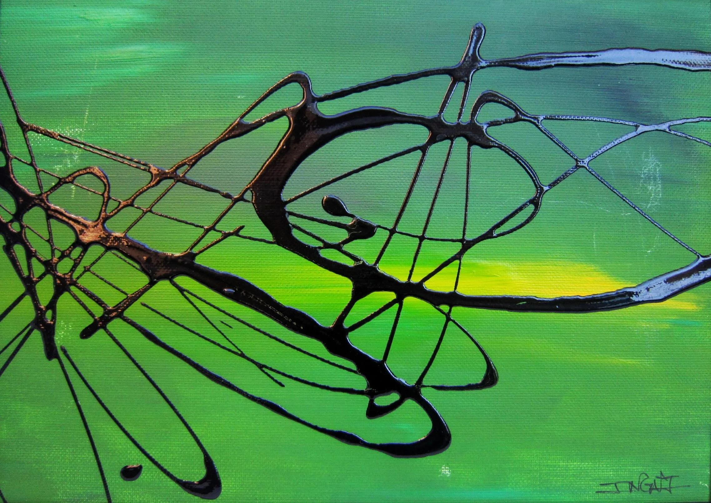 Spring 12 x 16 Enamel on Canvas
