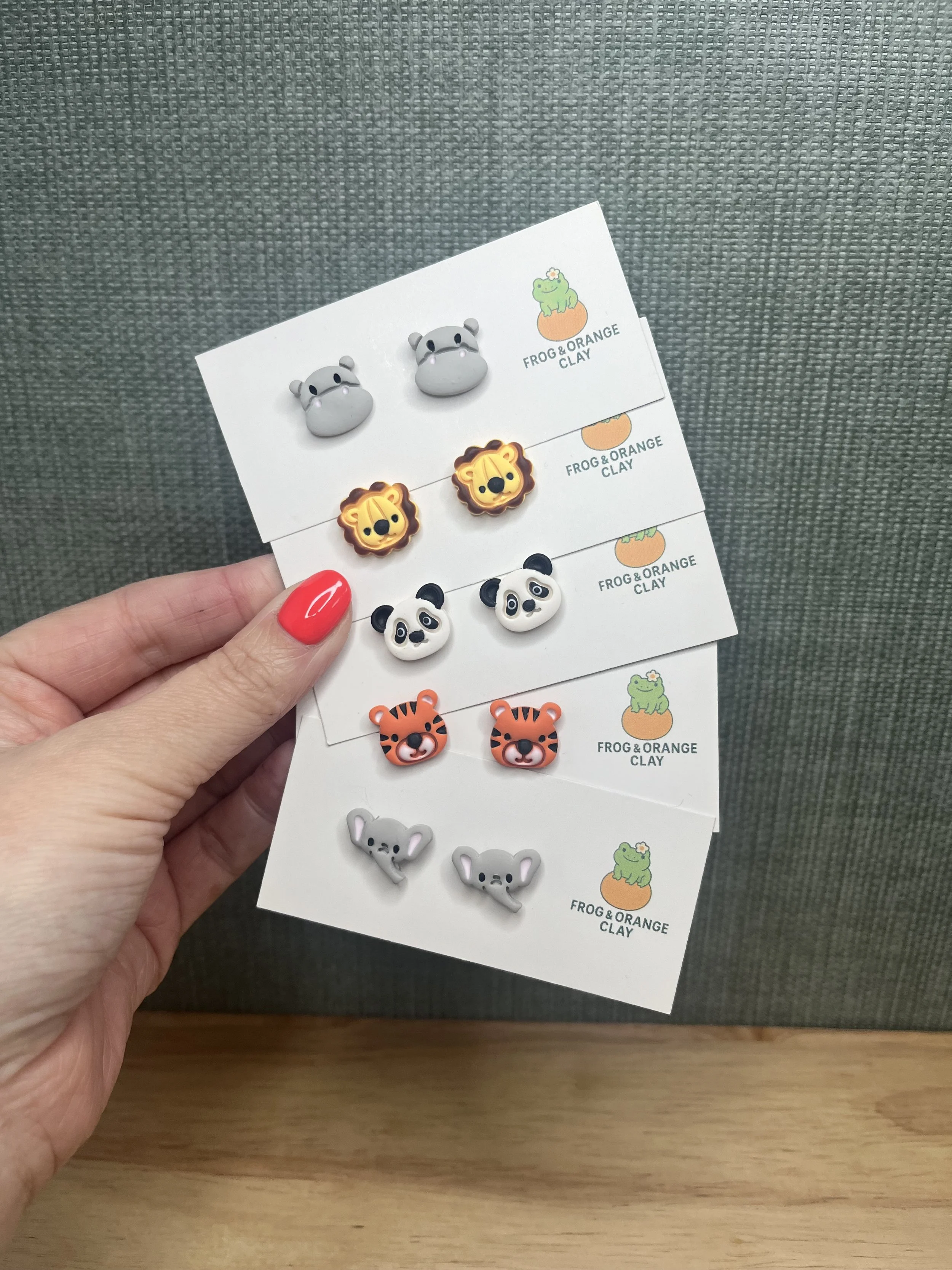 Jungle Animal Stud Earrings