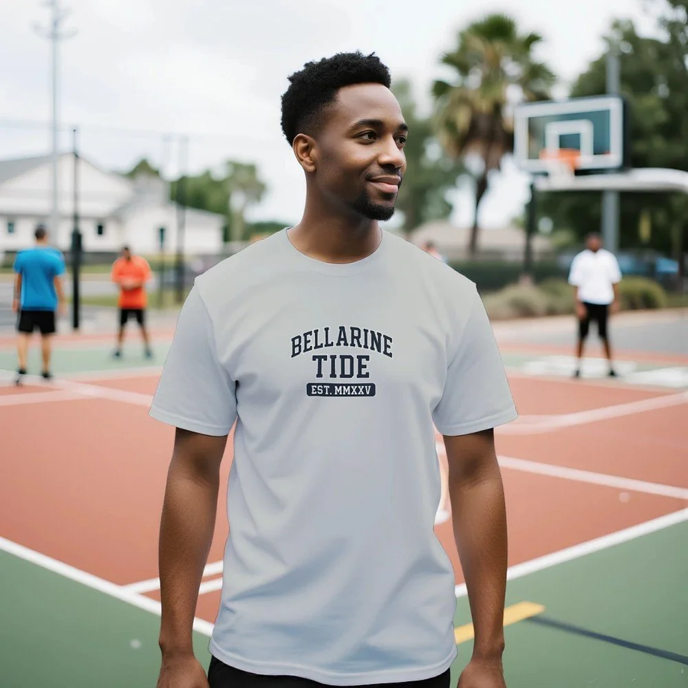 Bellarine Tide College Style T-Shirt - Unisex Soft Cotton Tee