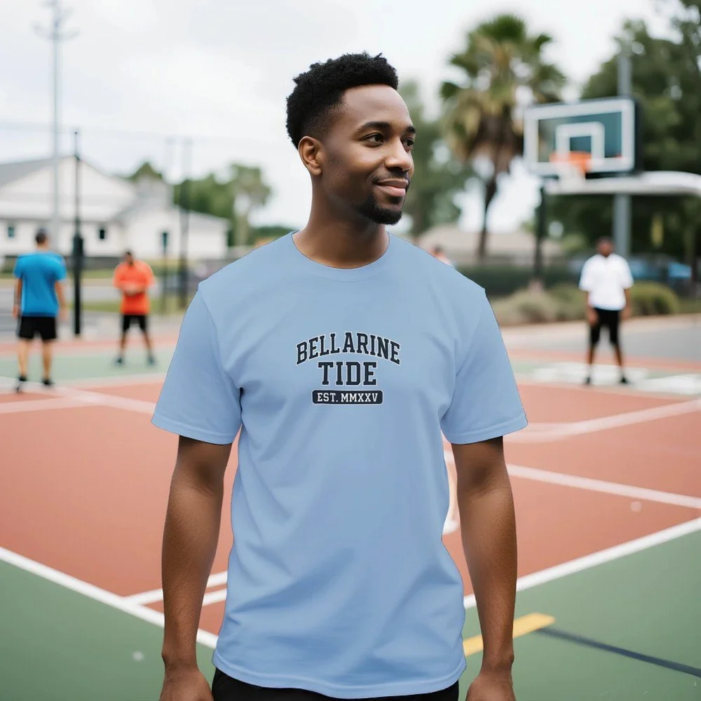 Bellarine Tide College Style T-Shirt - Unisex Soft Cotton Tee
