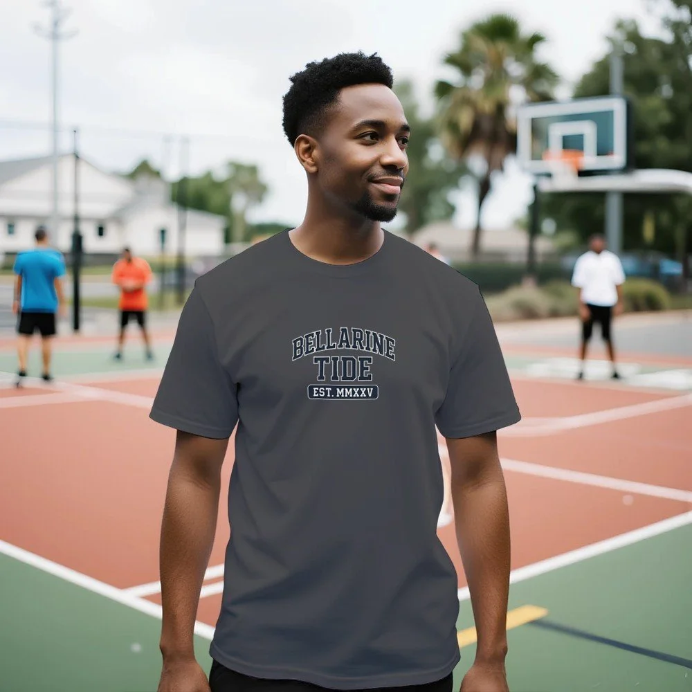 Bellarine Tide College Style T-Shirt - Unisex Soft Cotton Tee
