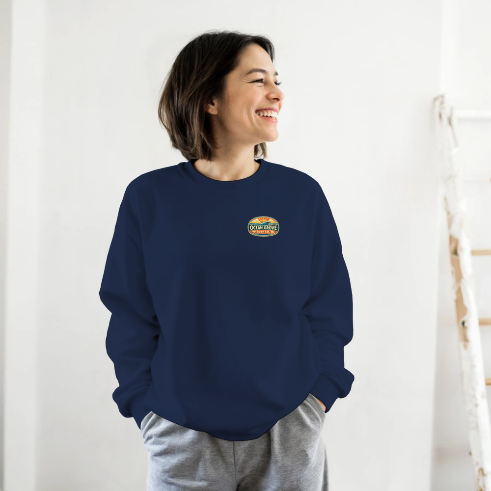 Ocean Grove Surf Co. Crewneck Sweatshirt - Premium Soft Cotton Blend