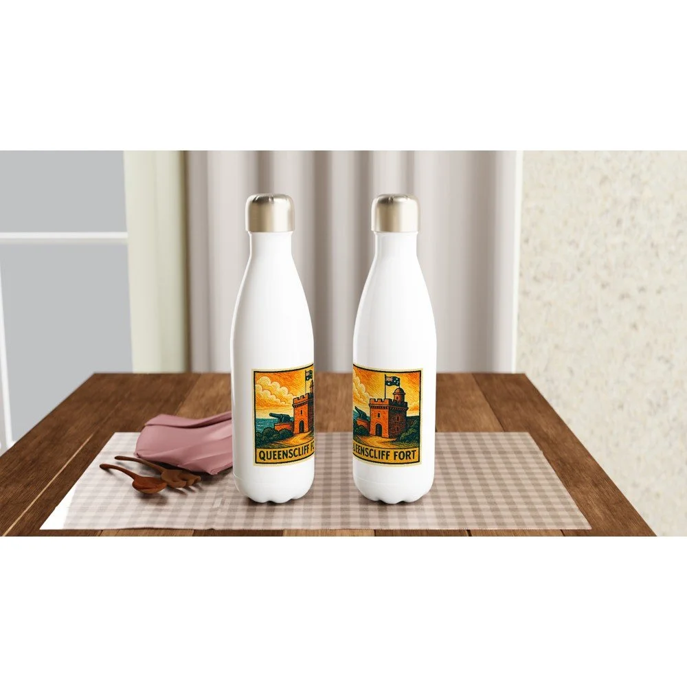 Queenscliff Fort Stainless Steel Water Bottle - 17oz Heritage Design