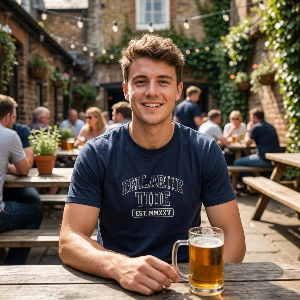 Bellarine Tide College Style T-Shirt - Unisex Soft Cotton Tee