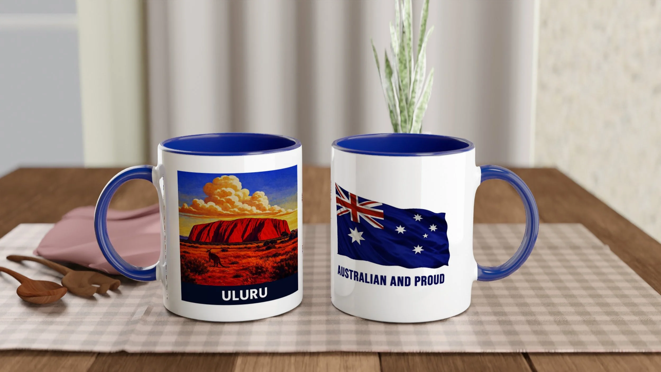 Australian Uluru Ceramic Mug – Iconic Red Centre Souvenir Coffee Cup