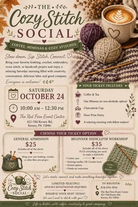 Cozy Stitch Social- Red Fern Event