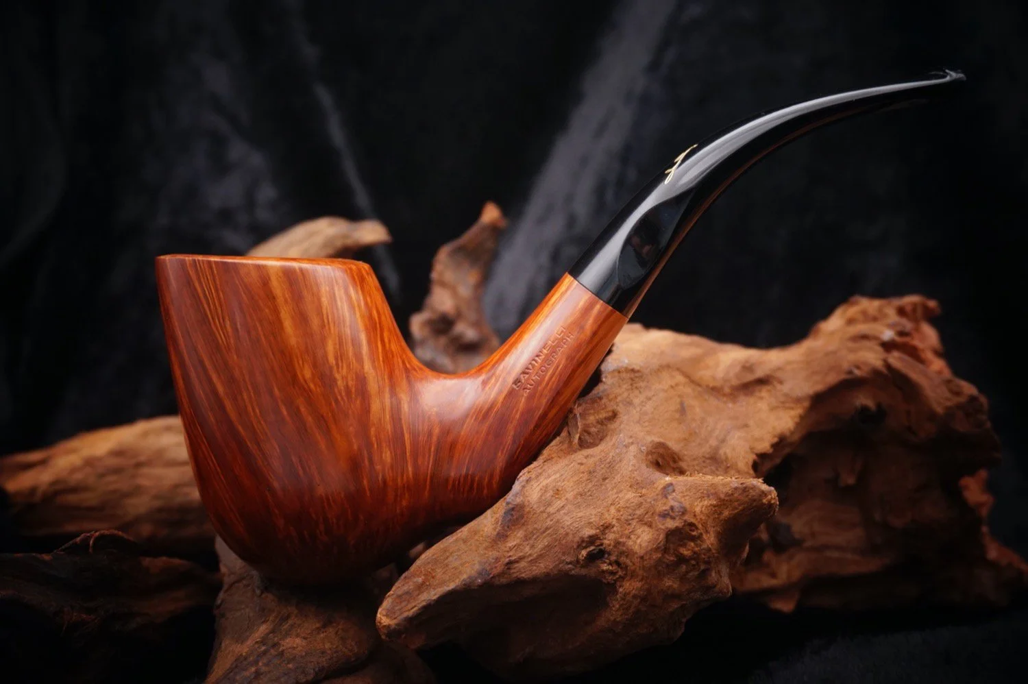 Savinelli Autograph Grade 0 Freehand Straight Grain - Vintage New Old Stock