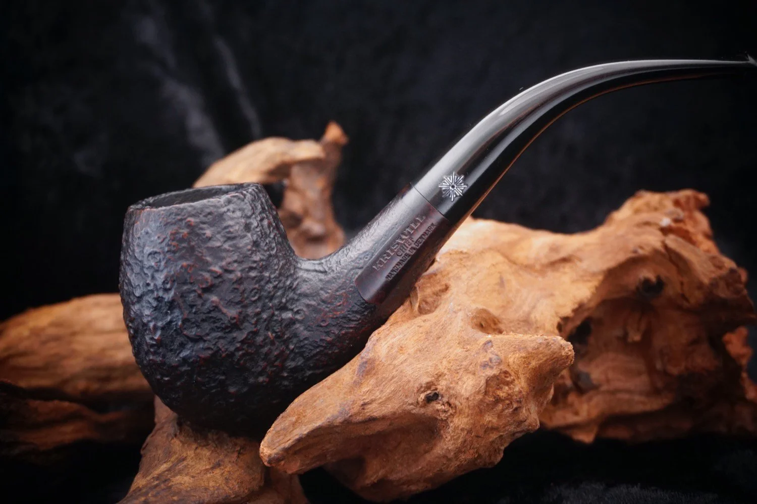 Kriswill Chief 1870 Sandblasted Bent Brandy - 1970s Estate