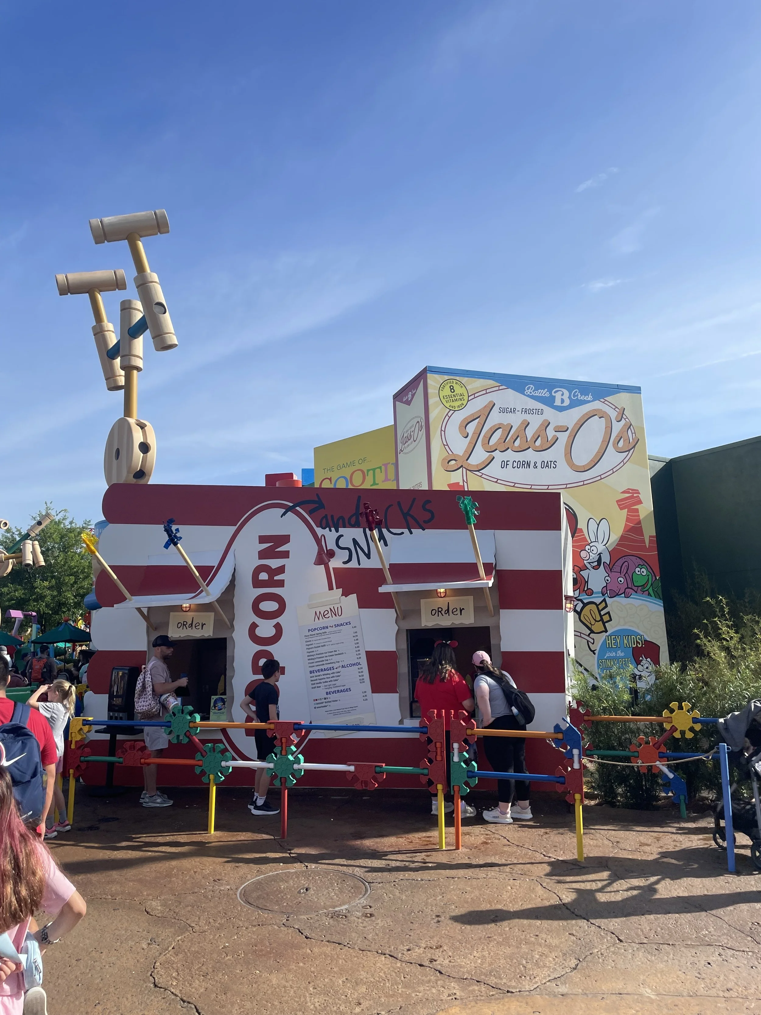 Popcorn cart in Toy Story Land, Disney's Hollywood Studios
