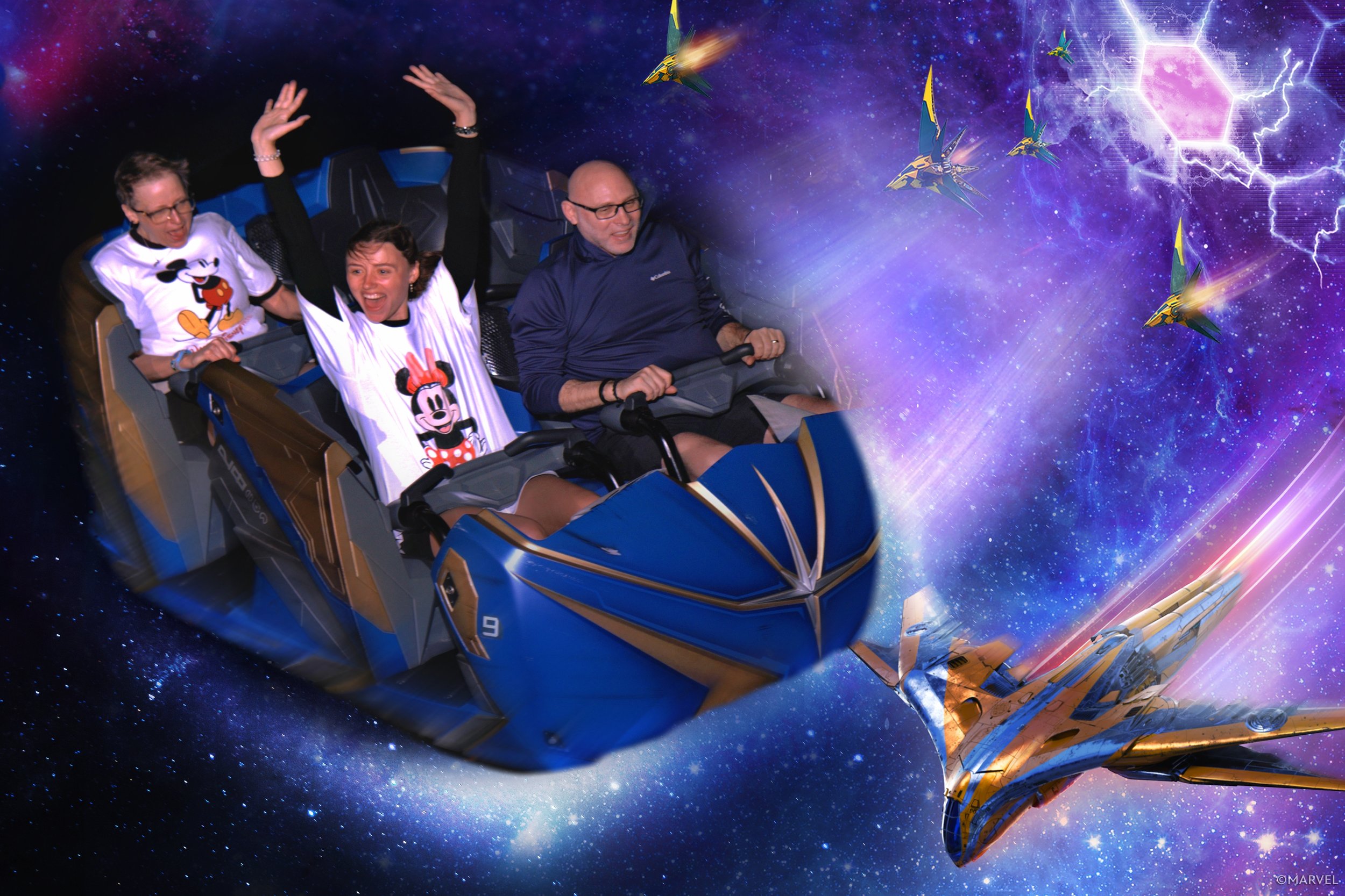 Riding Guardians of the Galaxy at EPCOT