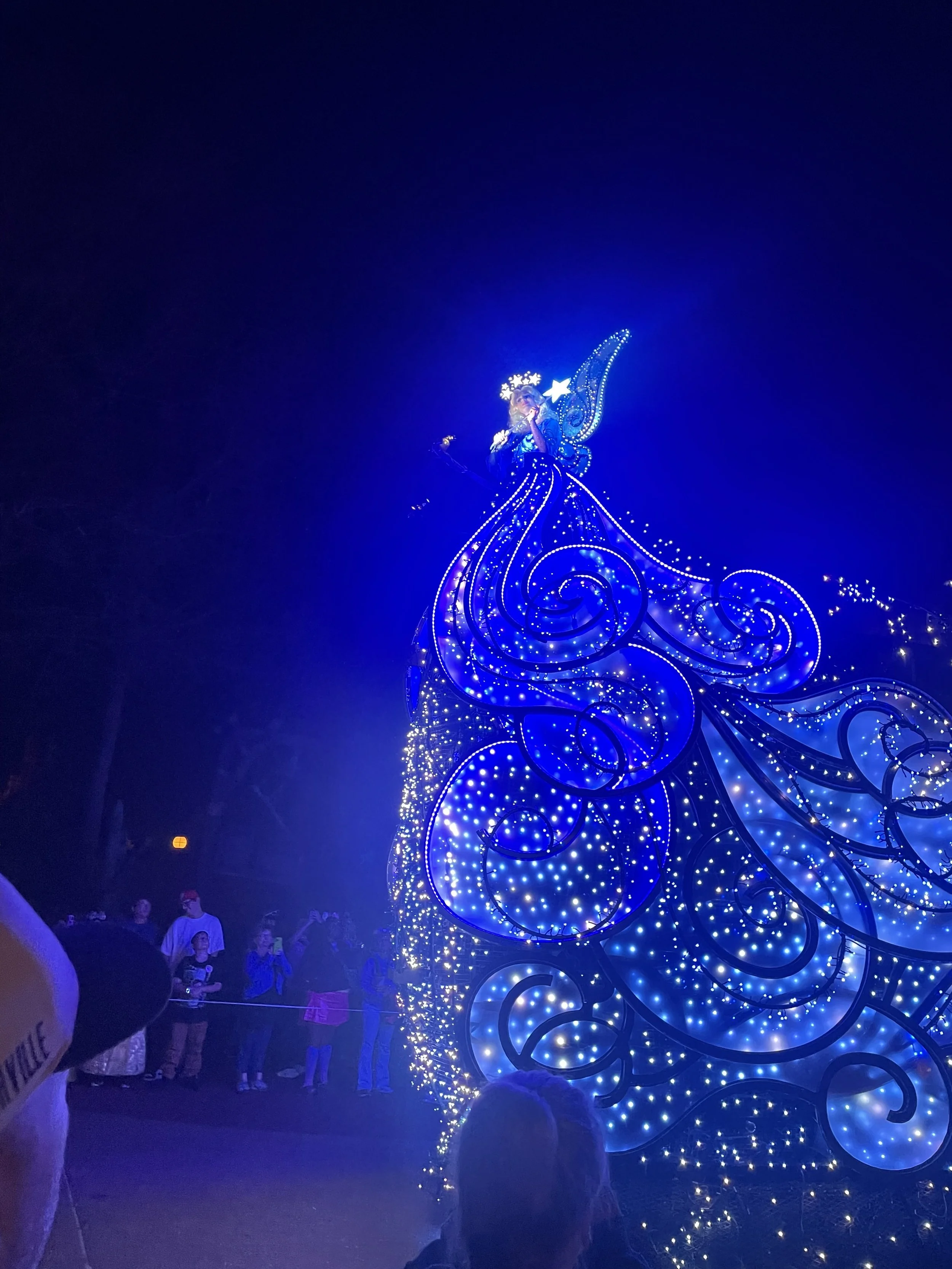 Pinocchio's Blue Fairy at the start of the Starlight: Dream the Night Away Parade