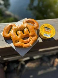 Mickey Pretzel and Cheese Sauce