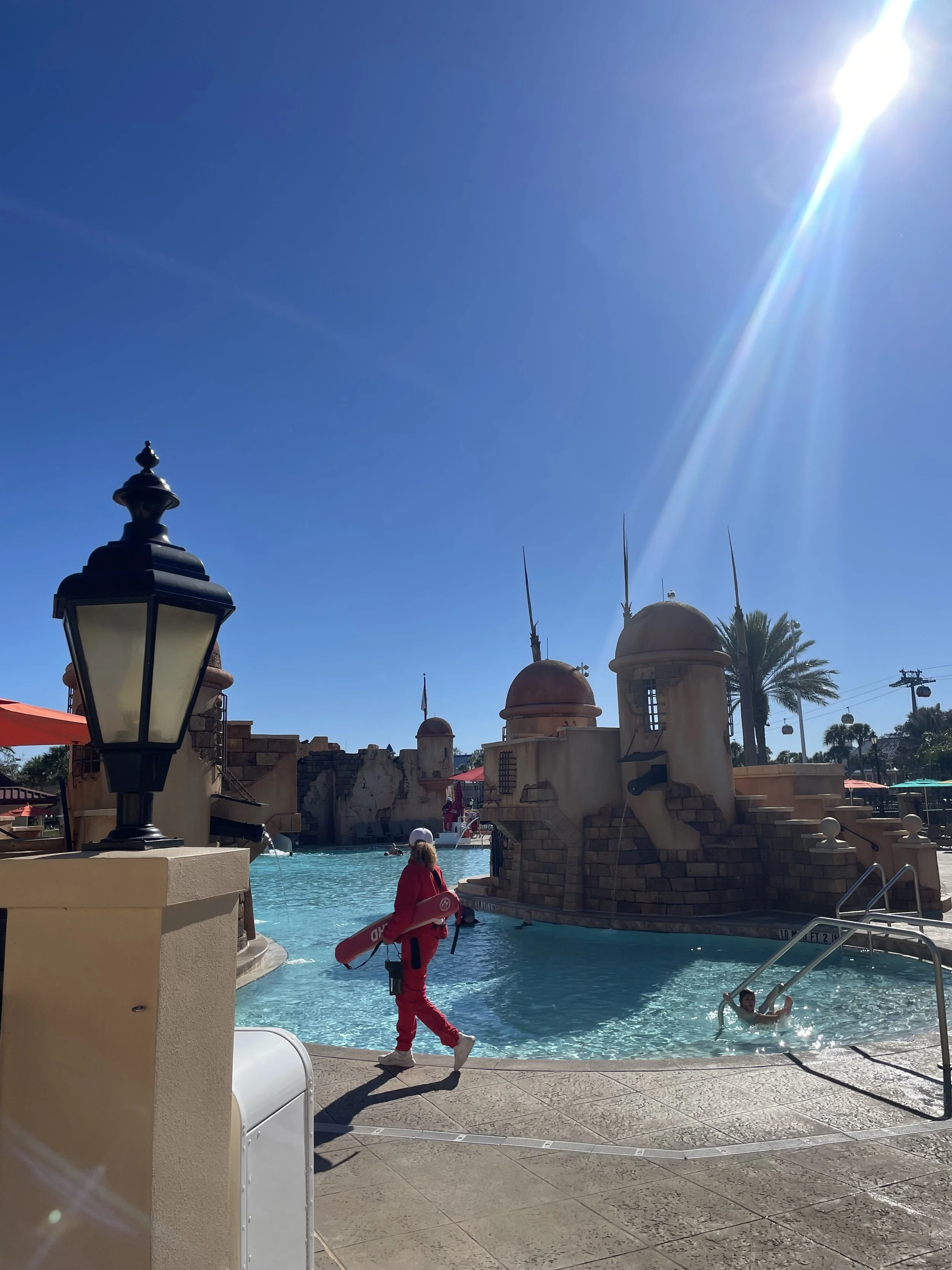 The main pool at Disney's Caribbean Beach Resort