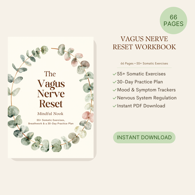 Vagus Nerve Reset Workbook 55+ Somatic Exercises & 30-Day Nervous System Reset Plan
