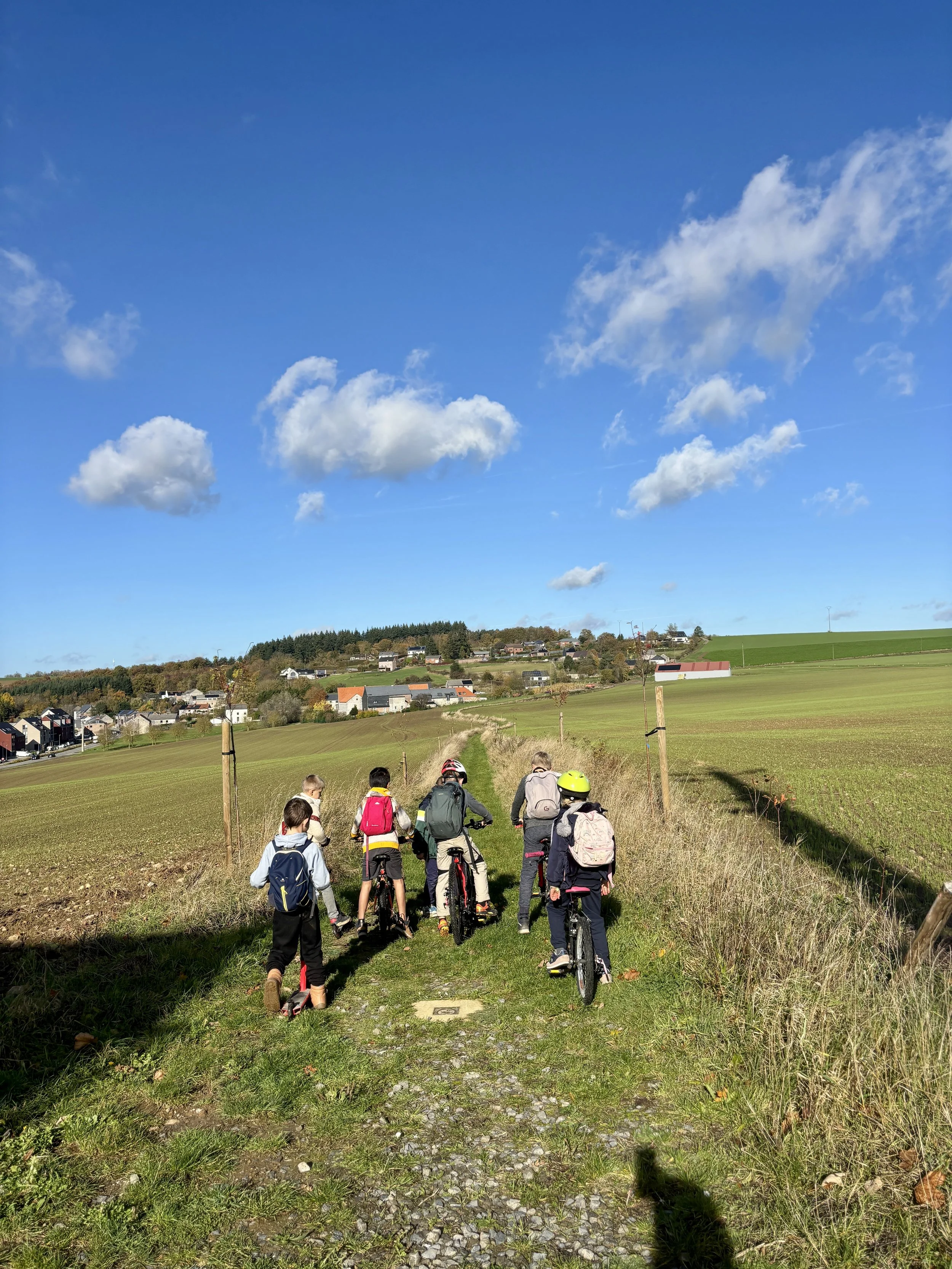 Ballade vélo dans la campagne andennaise