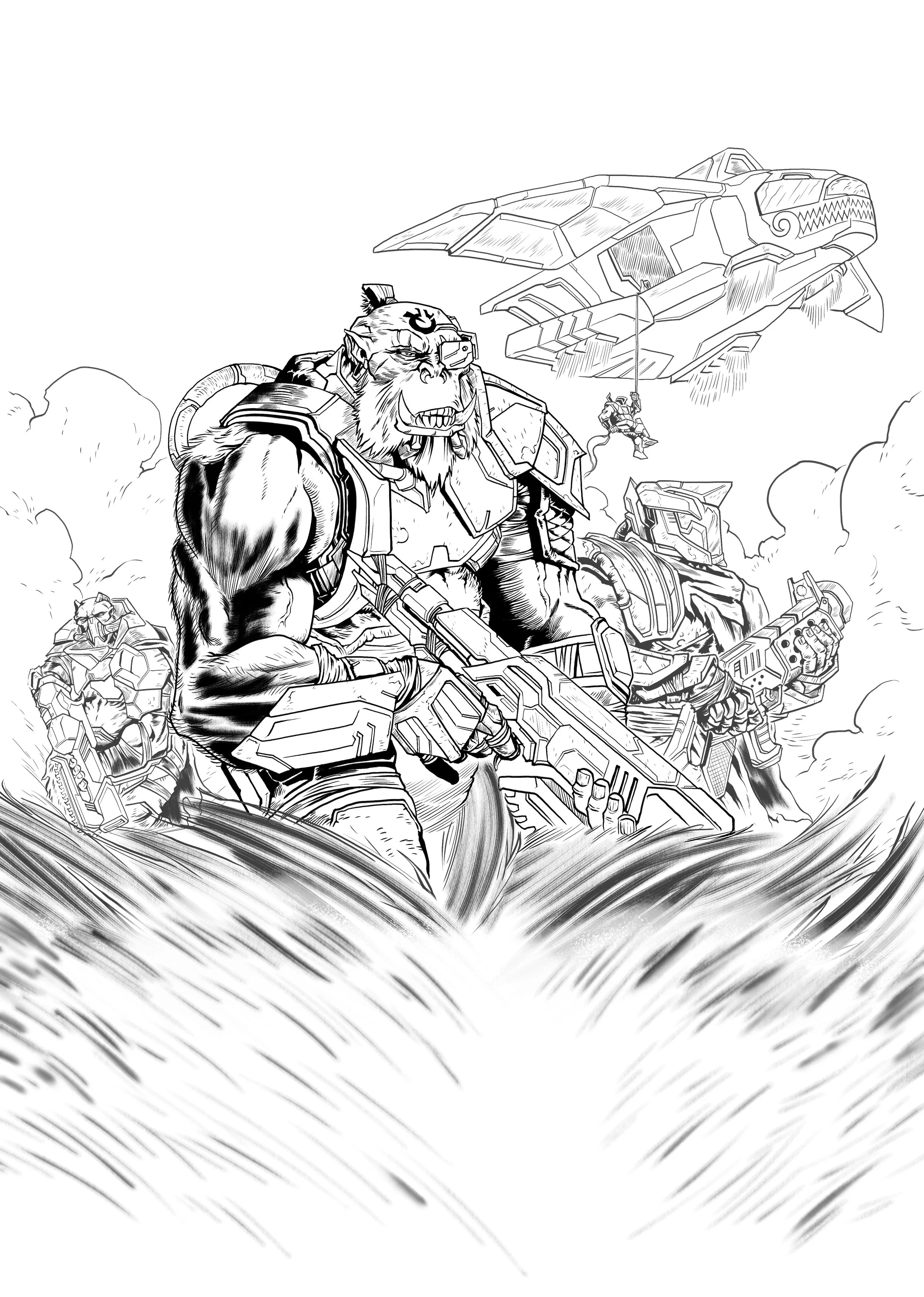 Mutant Sawgunner - Lords & Legends TGC