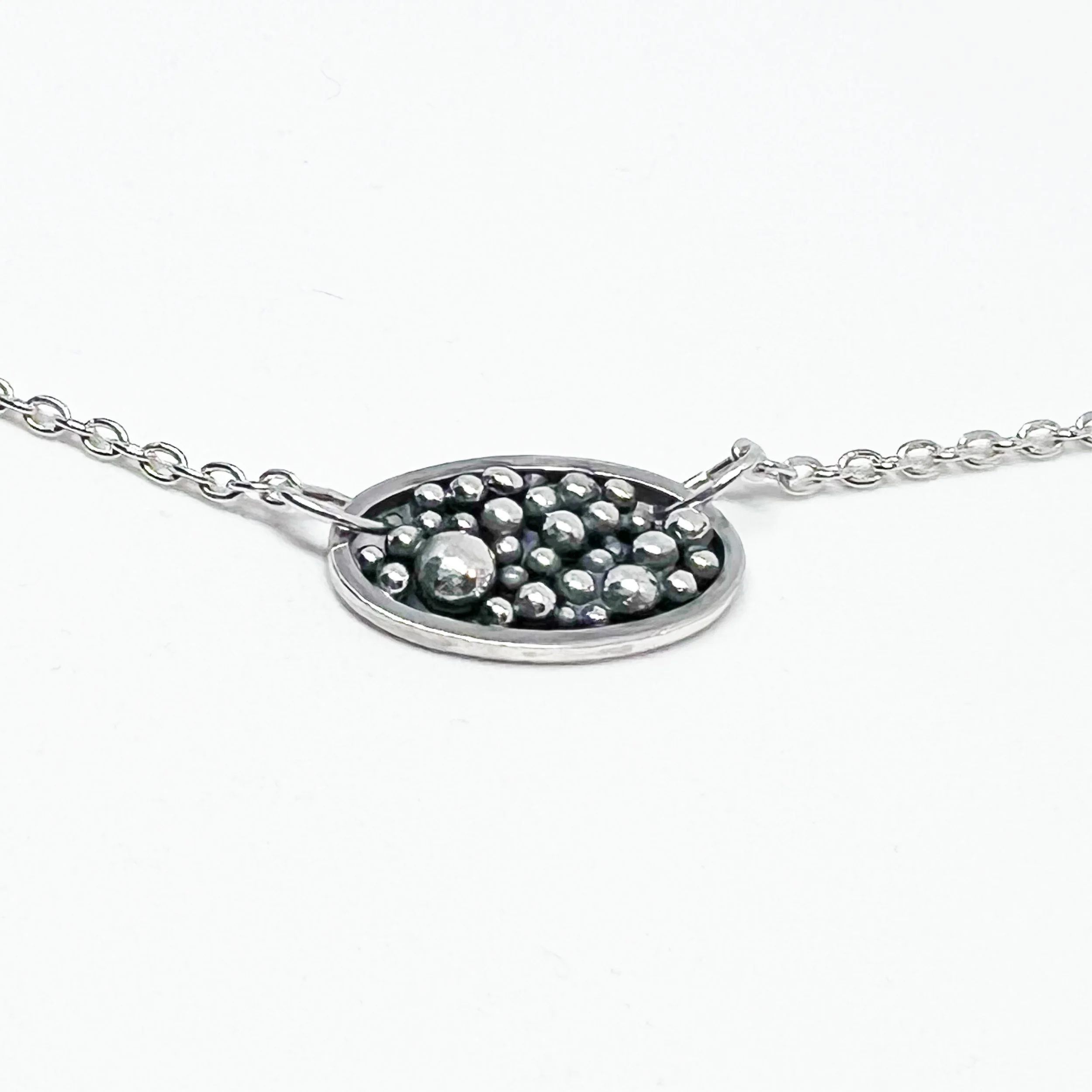 Handmade Sterling Silver Granulation Pendant