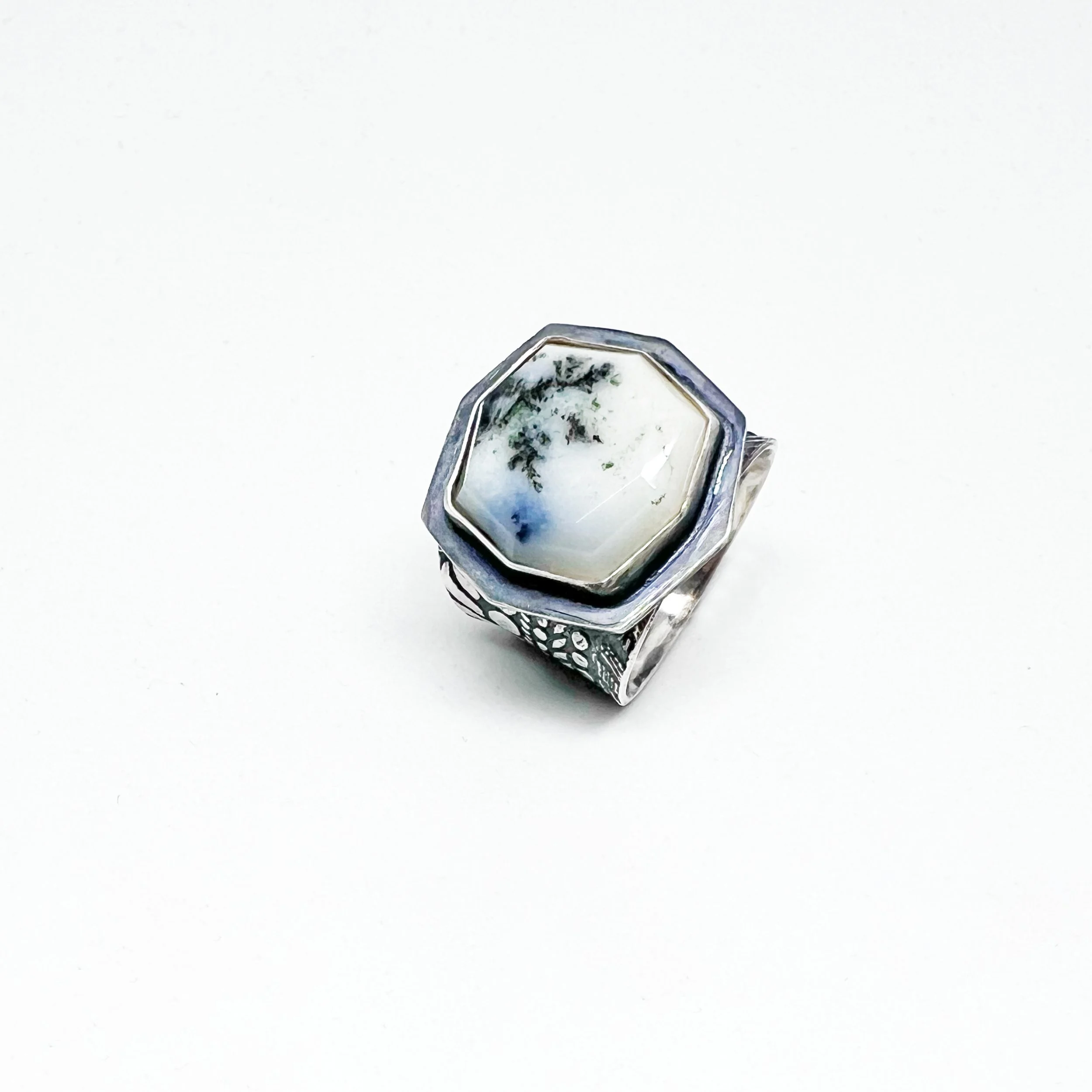 Dendritic Opal Ring