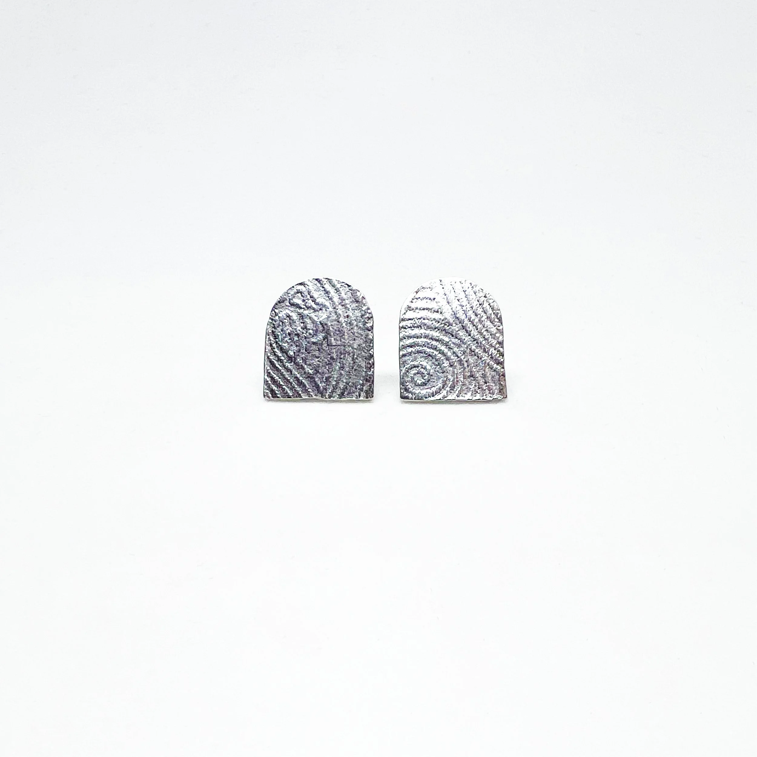 Embossed Sterling Studs
