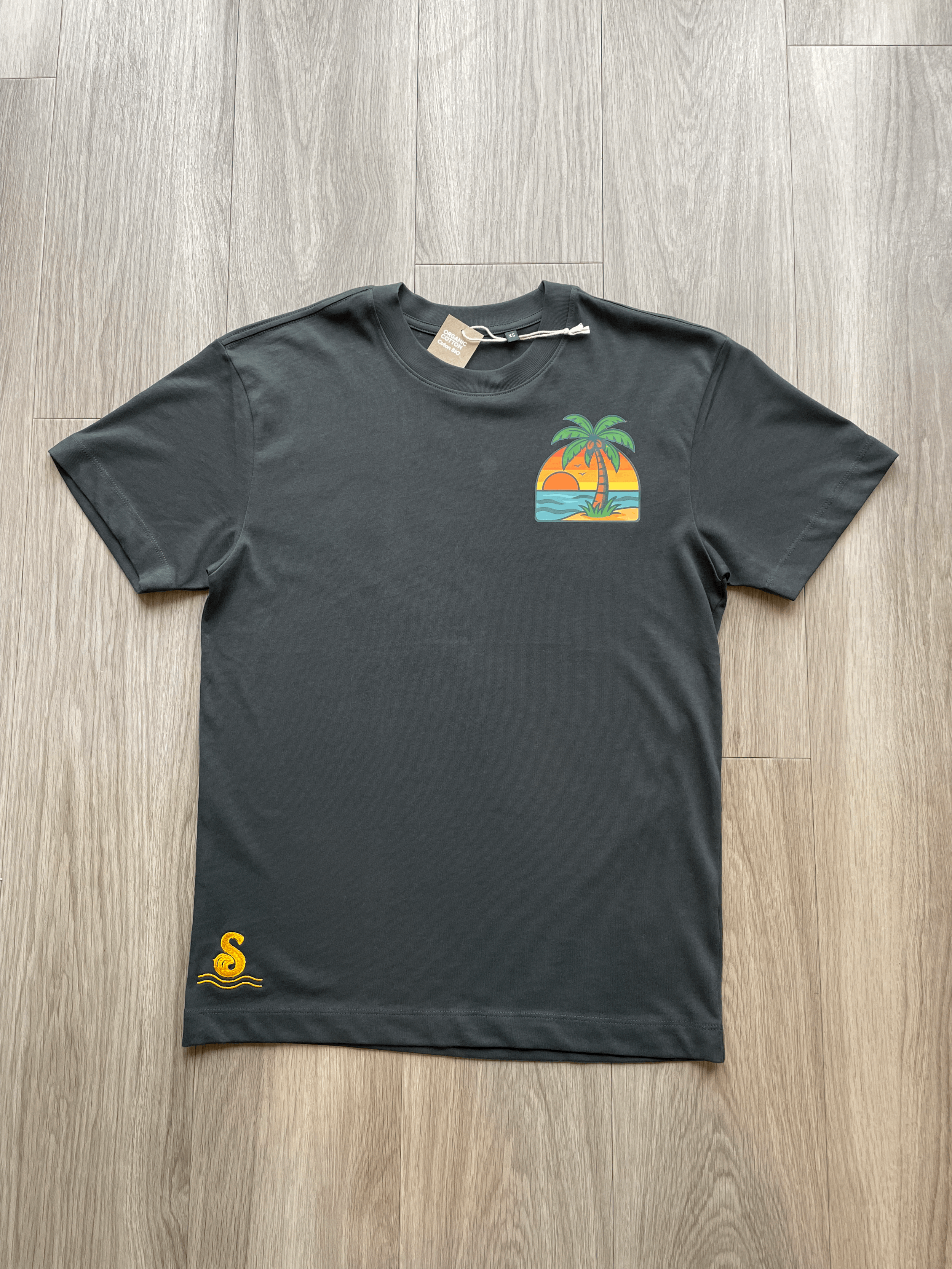 Sunset Palm Tee – Organic Cotton