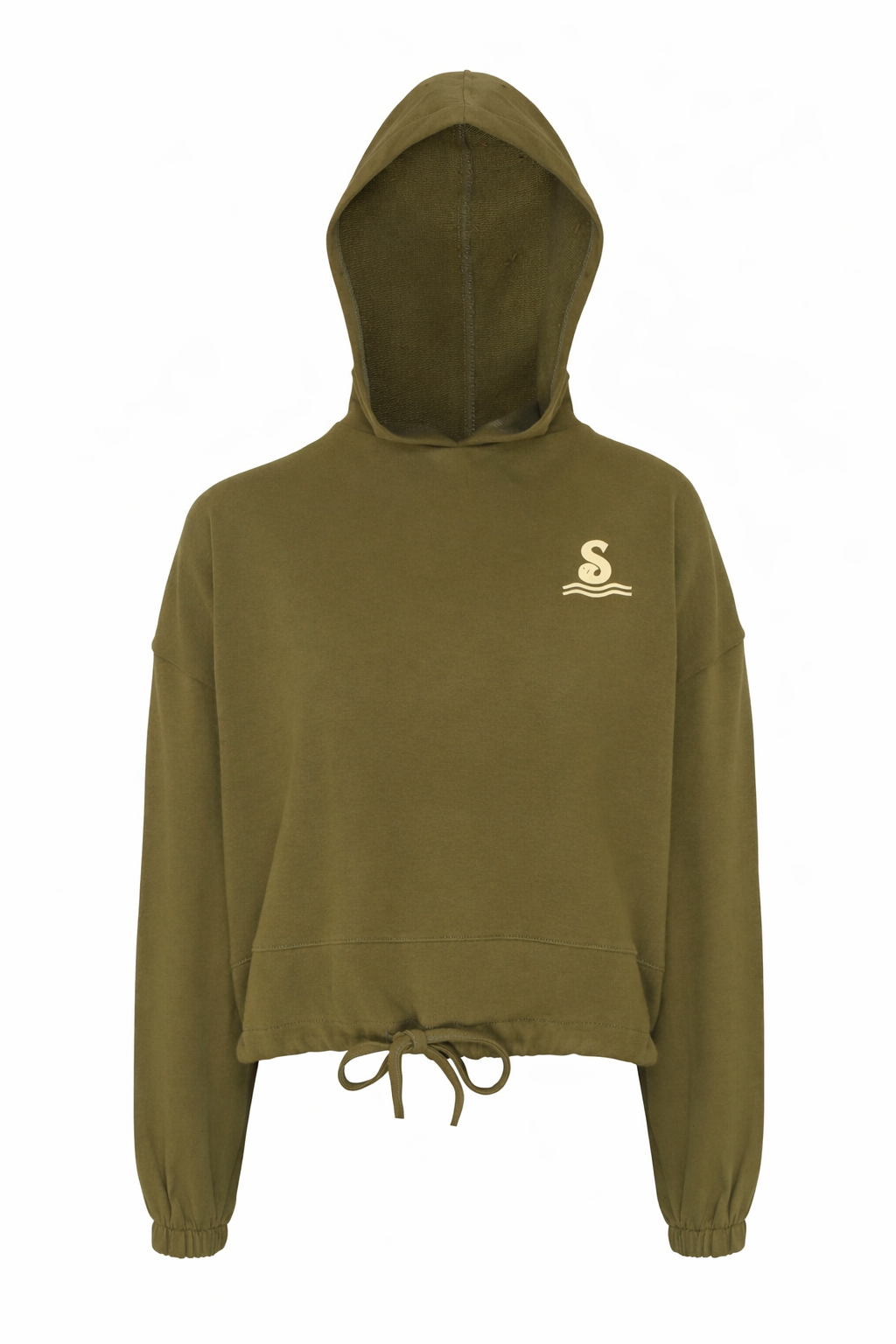 Cropped Oversized Hoodie – Recycled Fabric