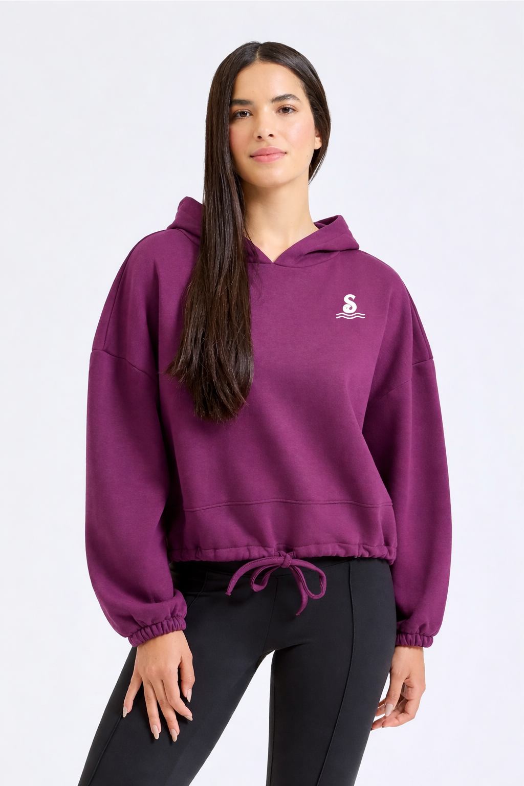 Cropped Oversized Hoodie – Recycled Fabric