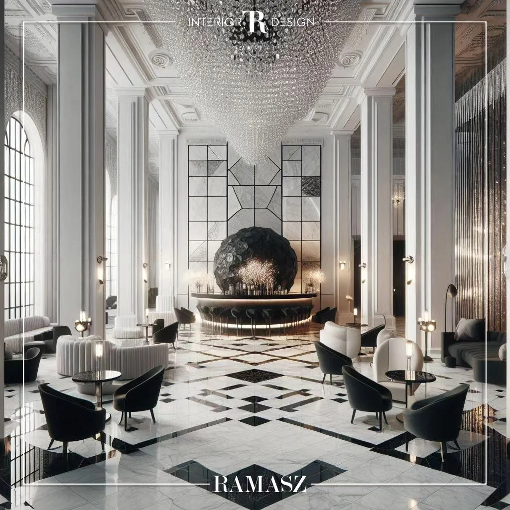 My design for a glamorous high-end lounge interior with an elegant piano bar. 

#interiordesign #billieeilish #design #architecture #lobby #elegant #luxury