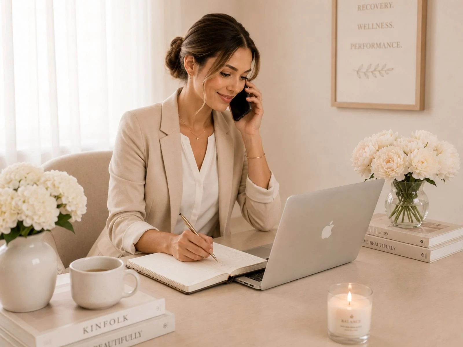 Her Recovery Co. concierge recovery coordinator managing pre-operative planning and scheduling for a client in Dallas Fort Worth