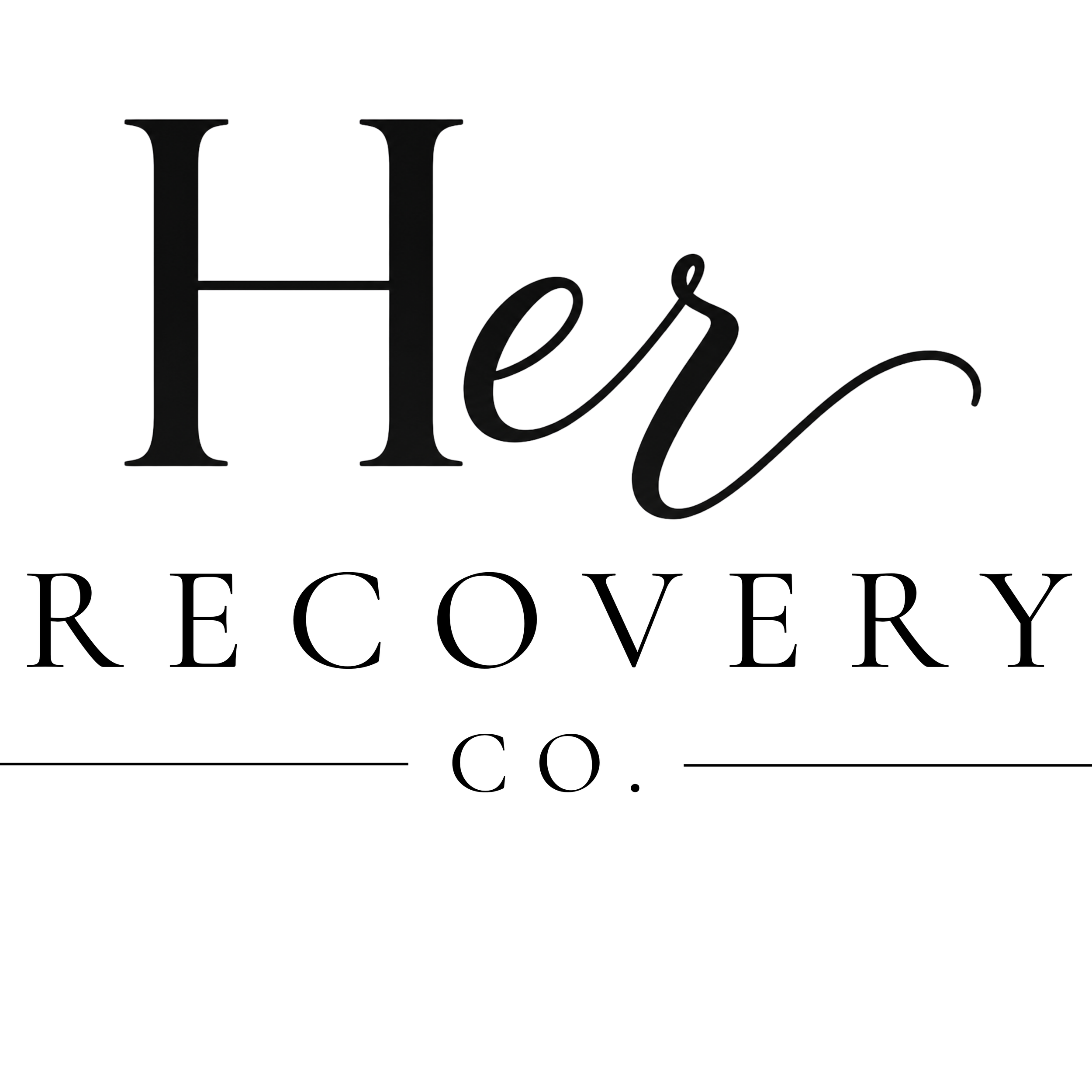 Her Recovery Co. logo — private post-operative nursing and recovery care Dallas Fort Worth