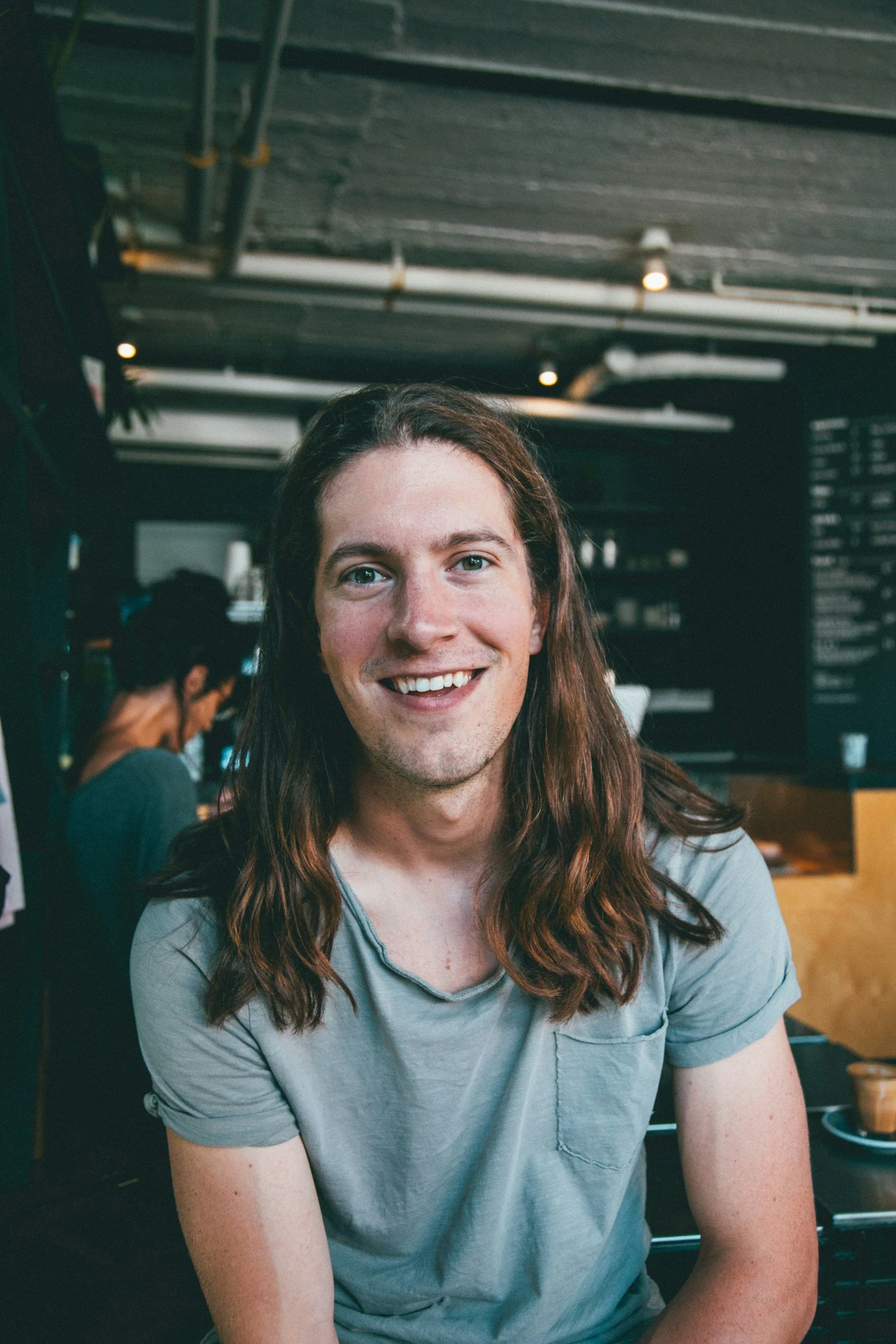 a picture of a young man smiling