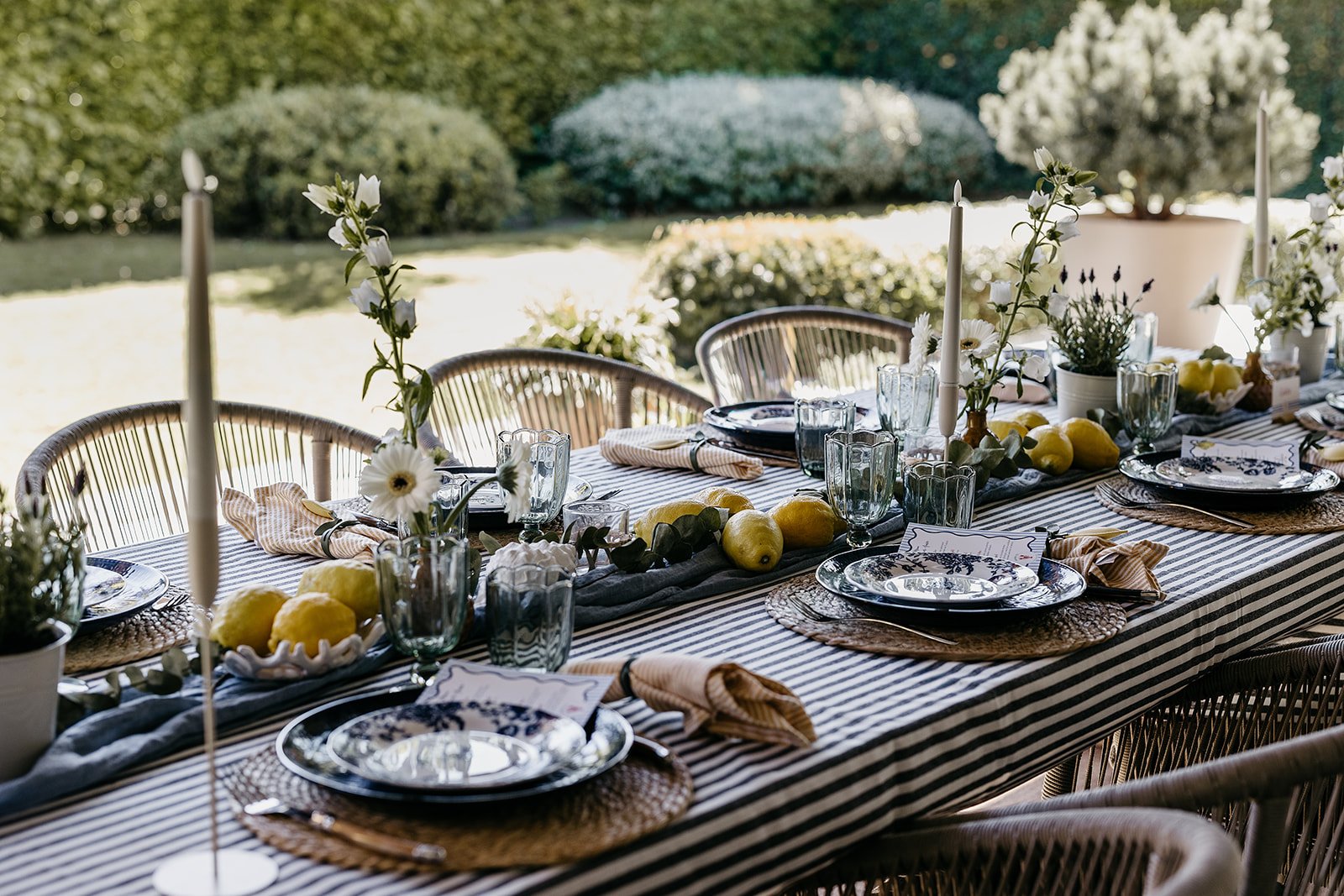 tafelstyling van diners en evenementen