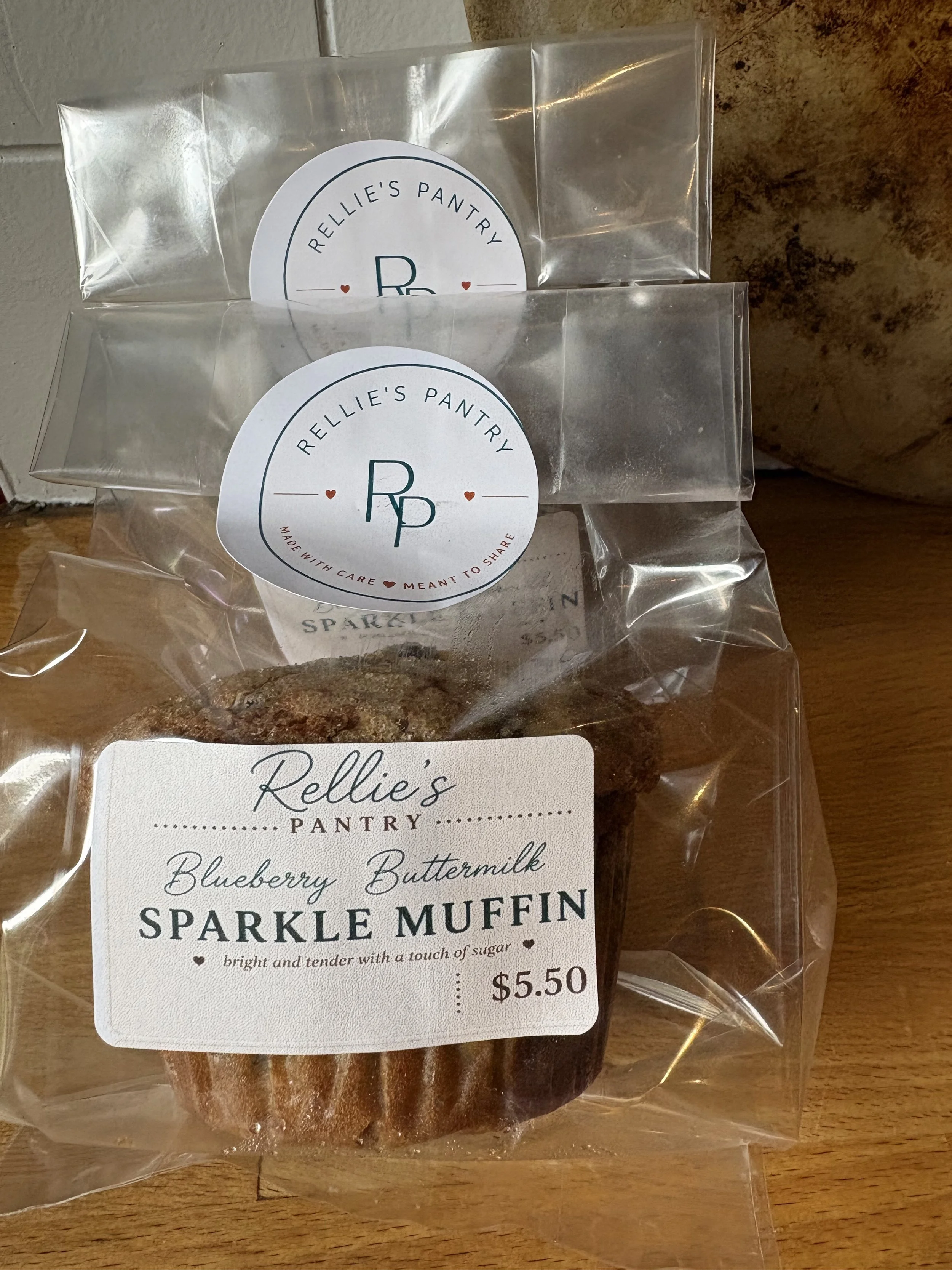 Blueberry Buttermilk Sparkle Muffins