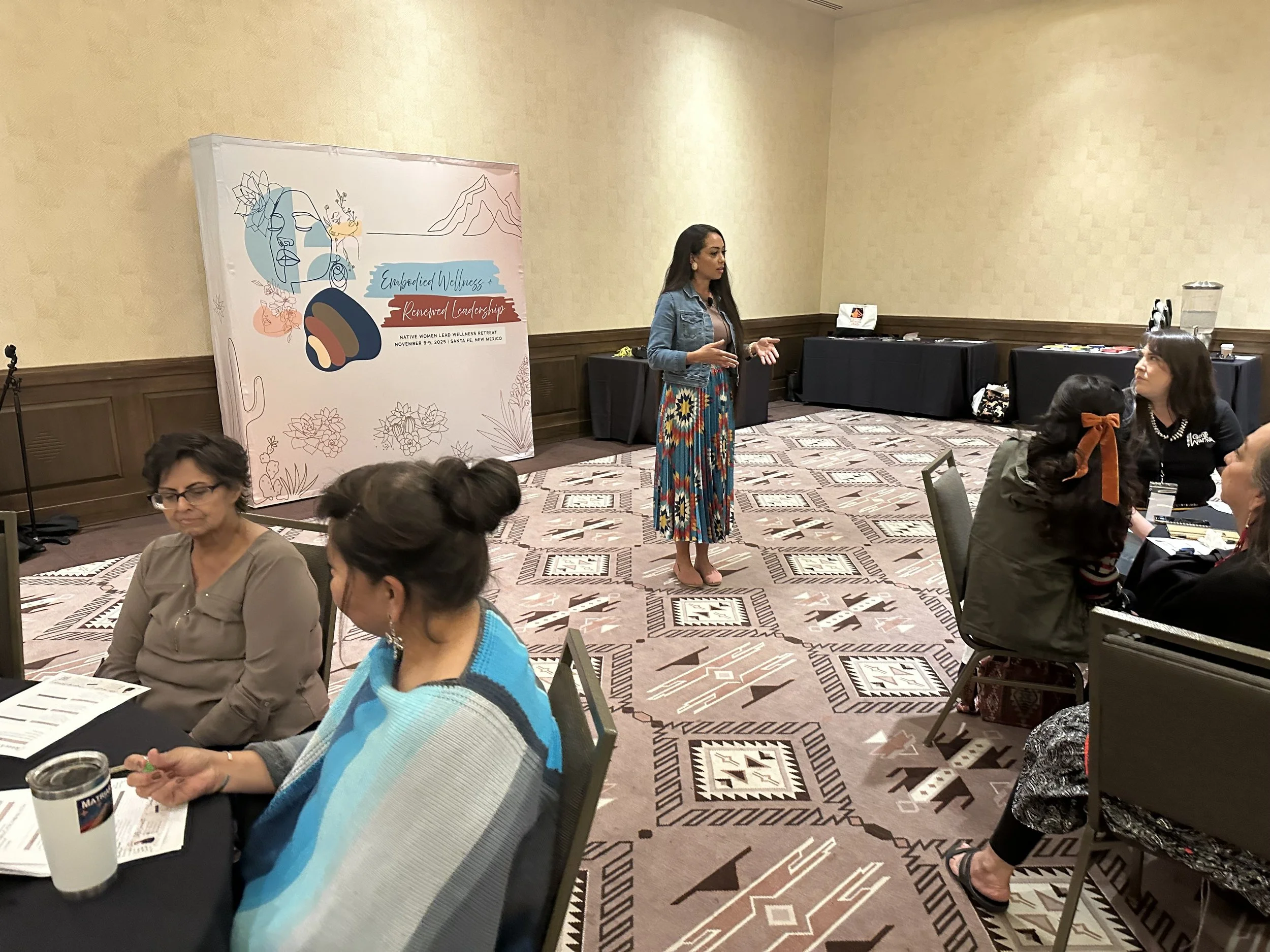 Willow Blythe-Carroll leading a leadership workshop