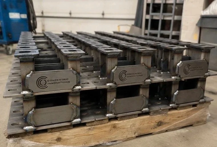 Fabricated spring isolator housings