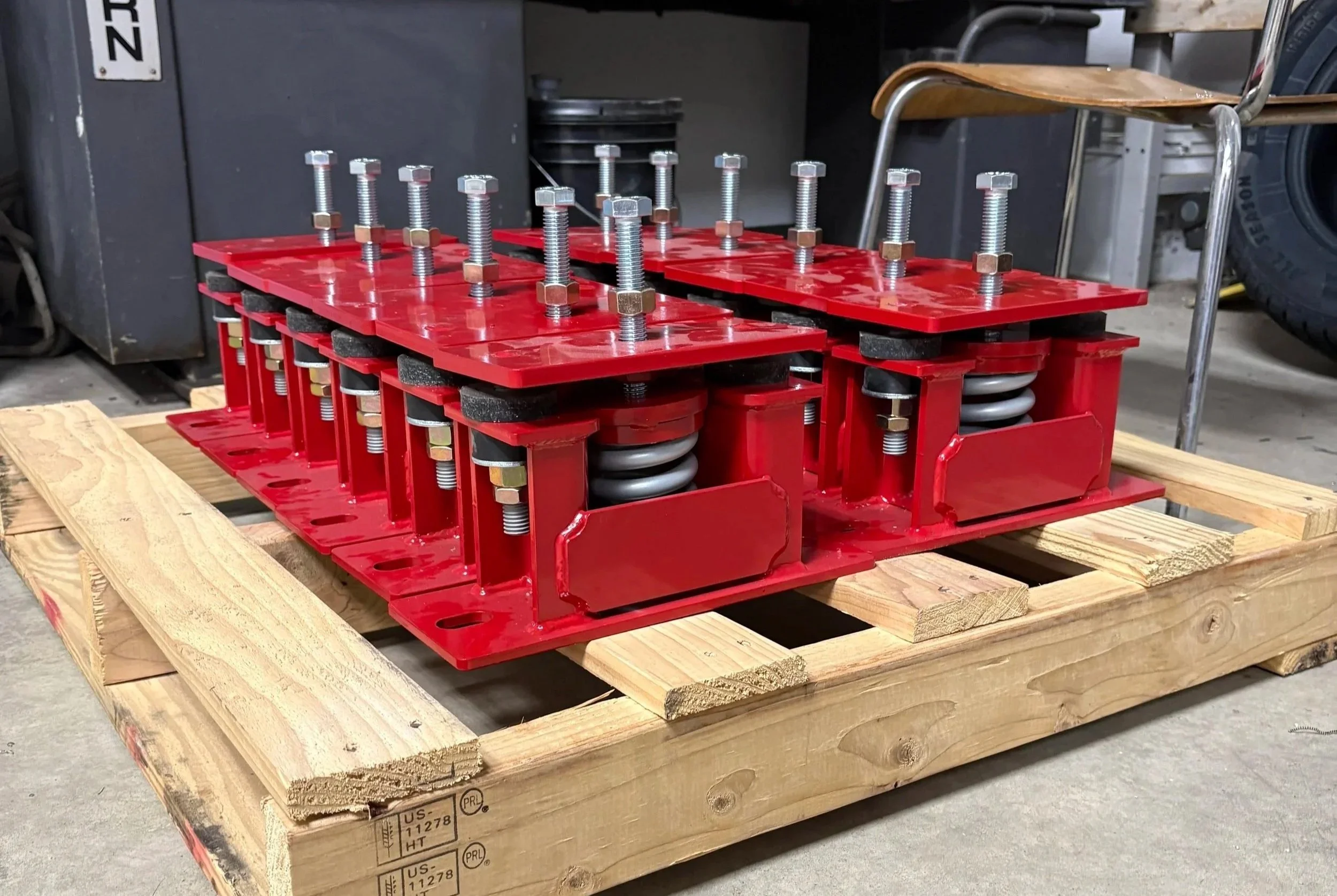 Ready to ship order of spring isolator units