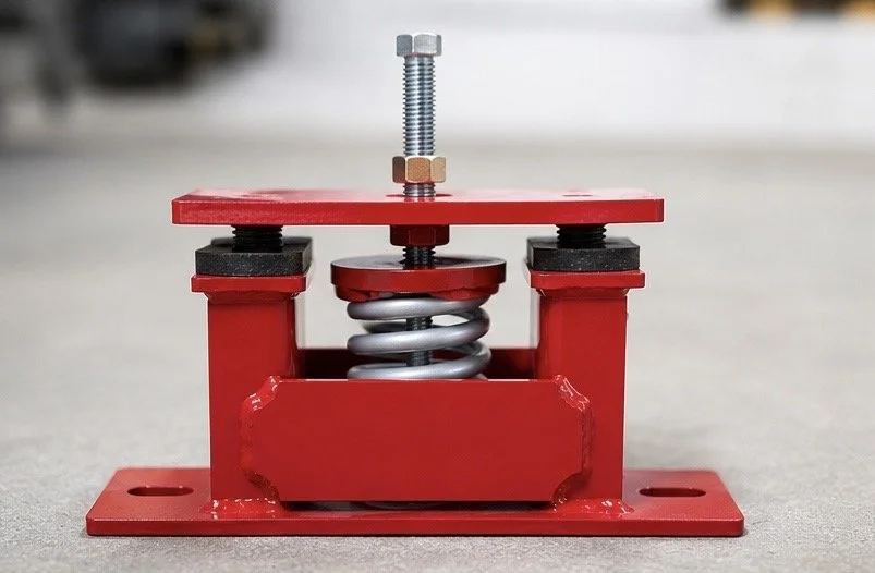 Assembled spring isolator unit