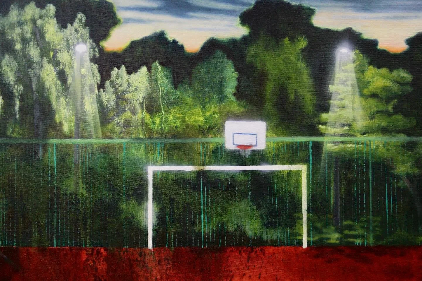 Oil on Canvas
145cmx 109cm

#parkpainting #floodlight #contemporaryart #imaginedlandcape #nightpainting