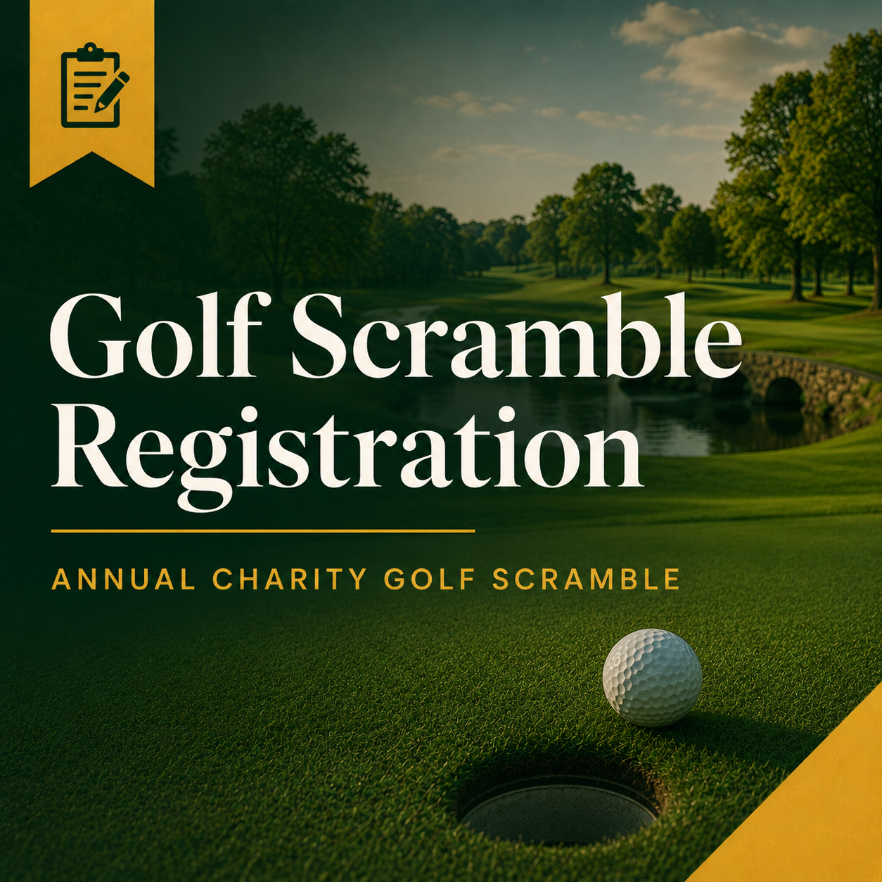 Annual Charity Golf Scramble Registration