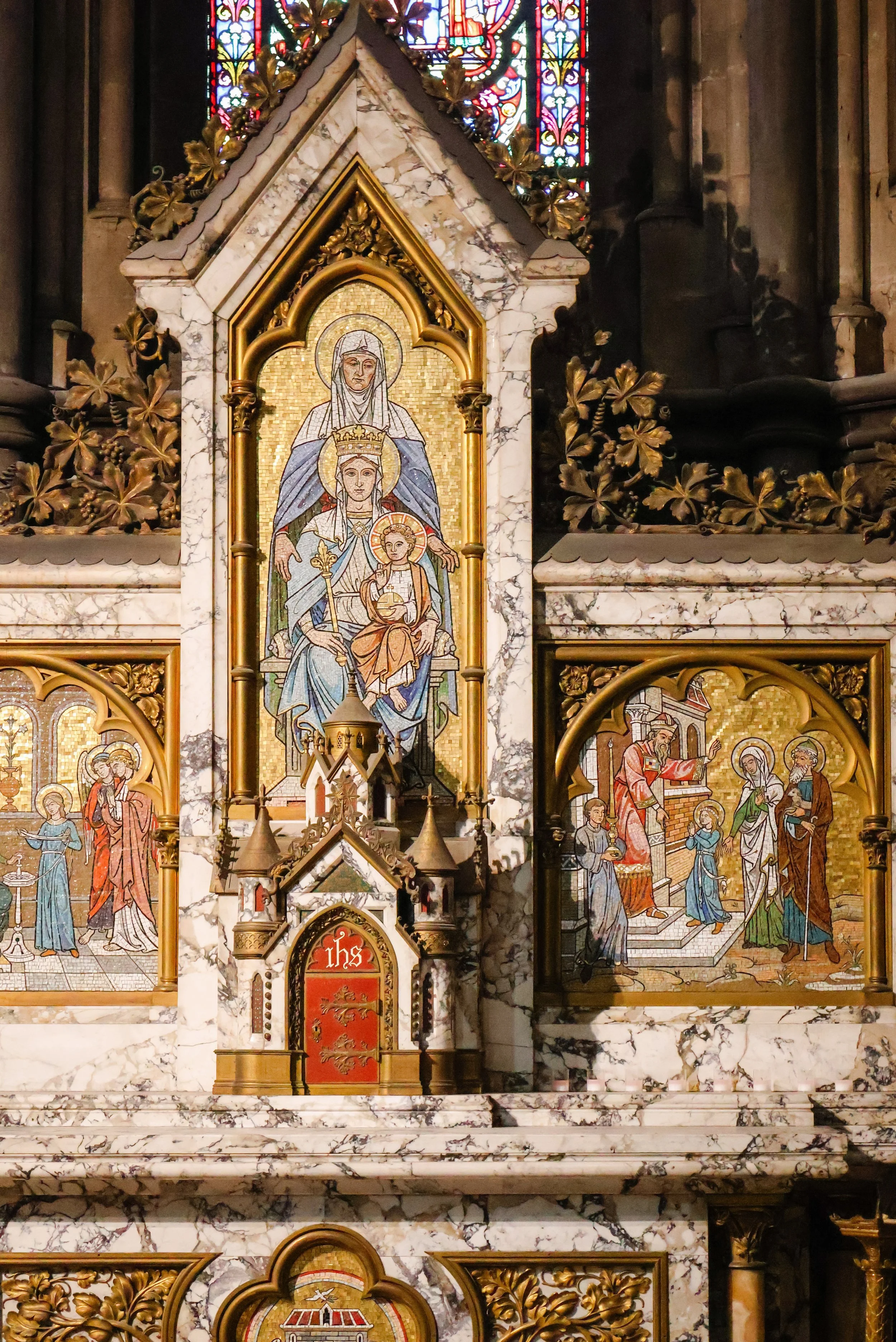 Mosaics at the  Notre-Dame-de-la-Treille Cathedral in Lille