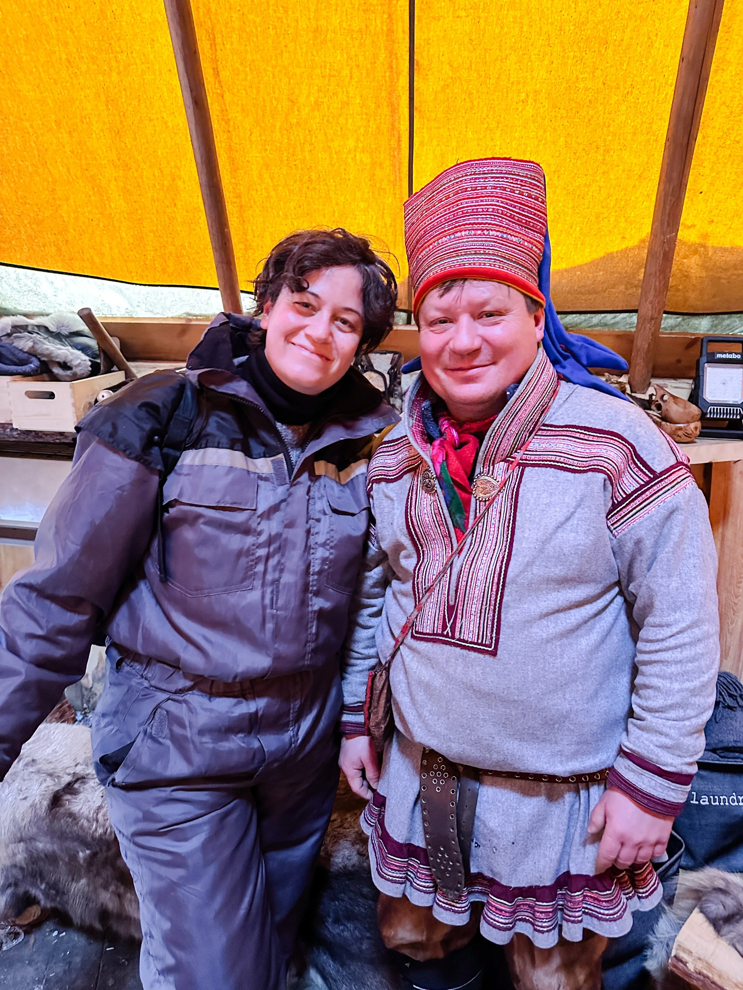 Me and a Sami person