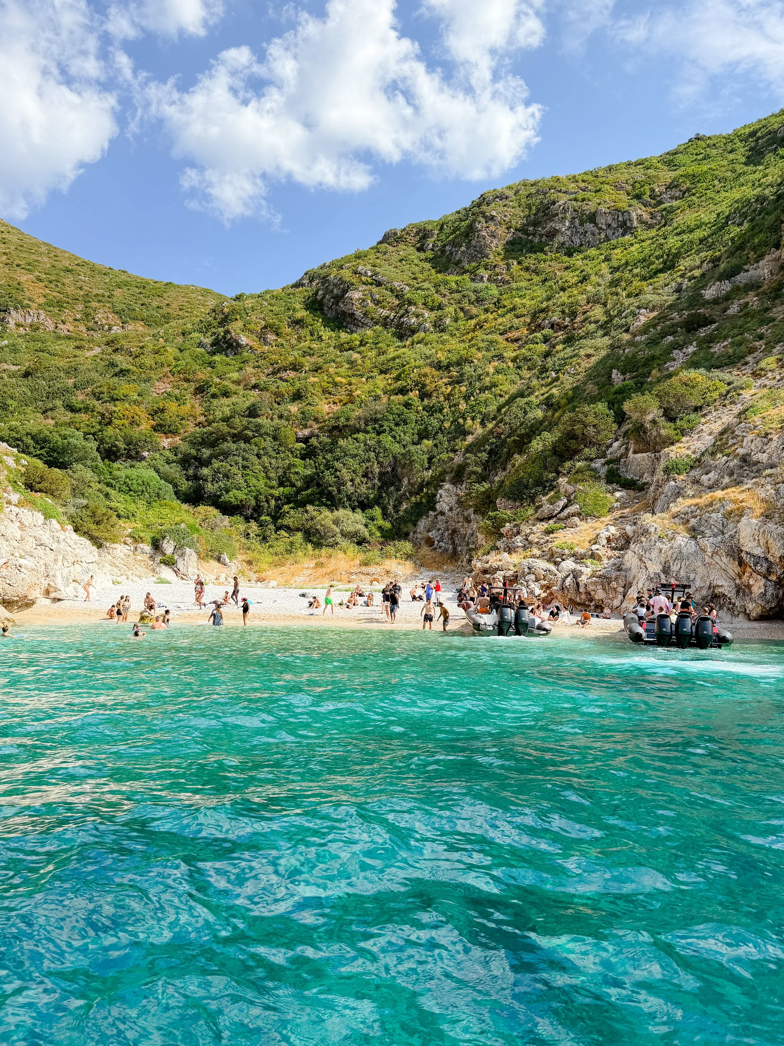 Boat trip in Albania to Grama Bay